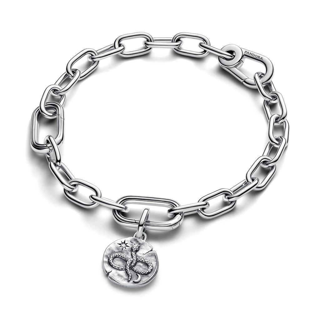 PANDORA Infinity Snake Medallion Charm Cubic Zirconia Silver Symbols Charms Bracelet Charm Jewelry Gift