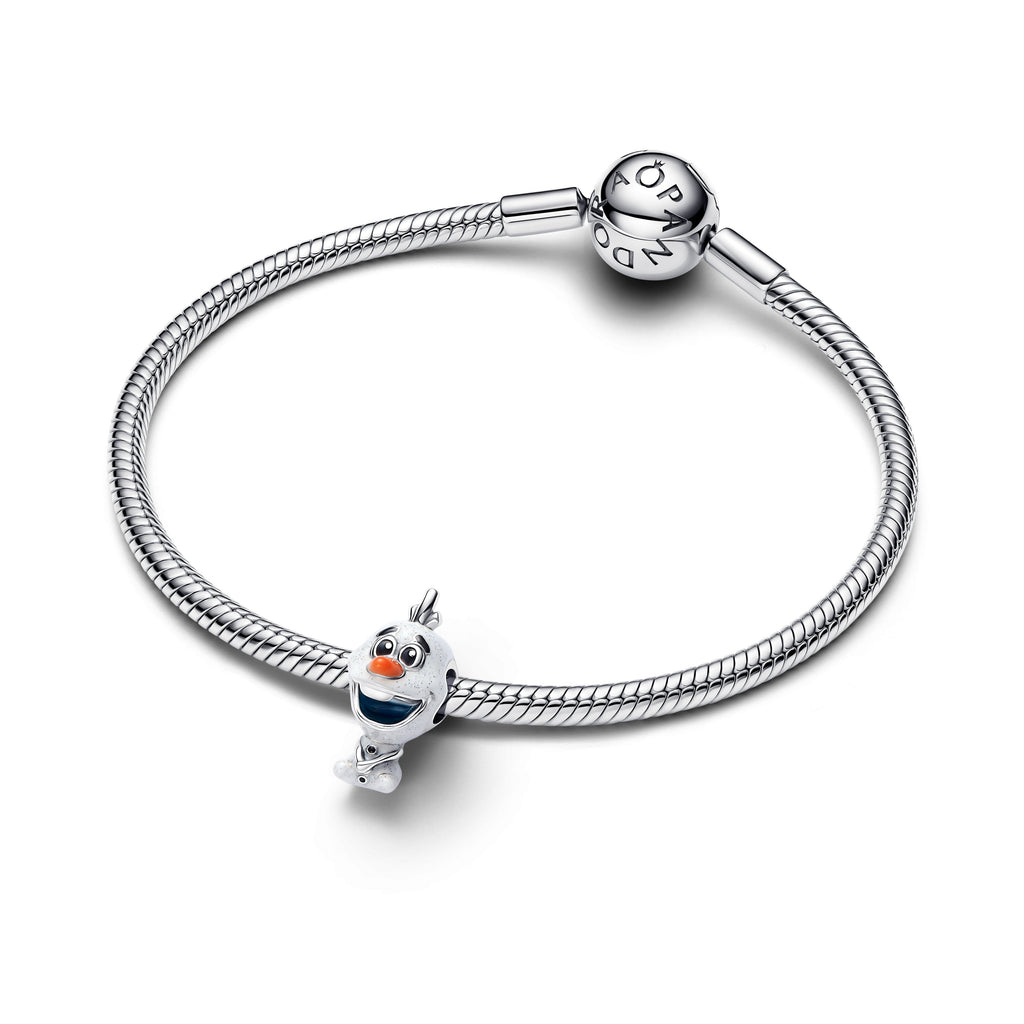 PANDORA Disney Frozen Olaf Charm Enamel Disney X PANDORA Charms Bracelet Charm Jewelry Gift
