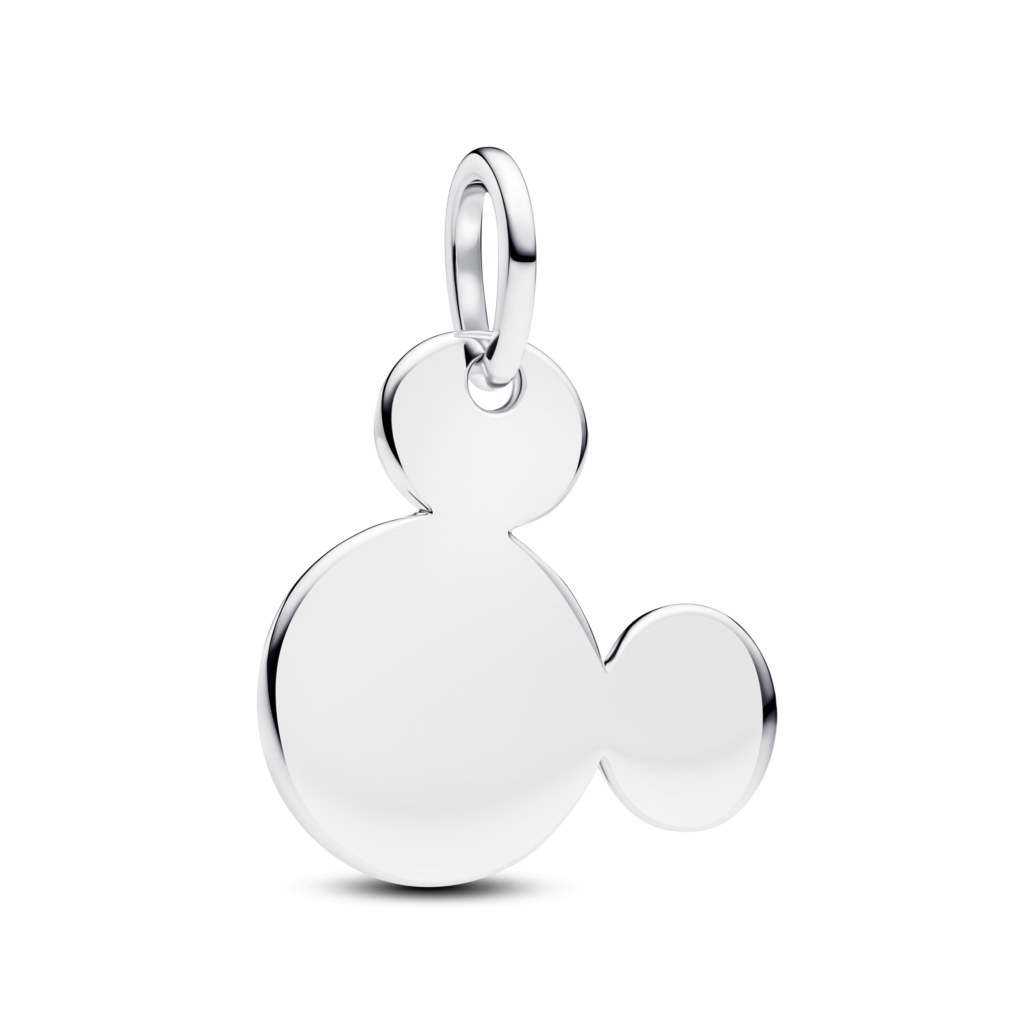 PANDORA Disney Mickey Mouse Engravable Dangle Charm Sterling Silver Disney X PANDORA Charms Bracelet Charm Jewelry Gift
