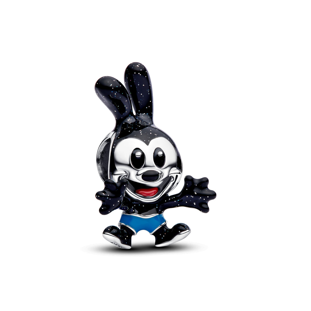 PANDORA Disney Oswald The Lucky Rabbit Charm Enamel Disney X PANDORA Charms Bracelet Charm Jewelry Gift
