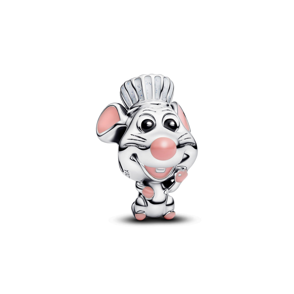 PANDORA Disney Pixar Ratatouille Remy Charm Enamel Disney X PANDORA Charms Bracelet Charm Jewelry Gift