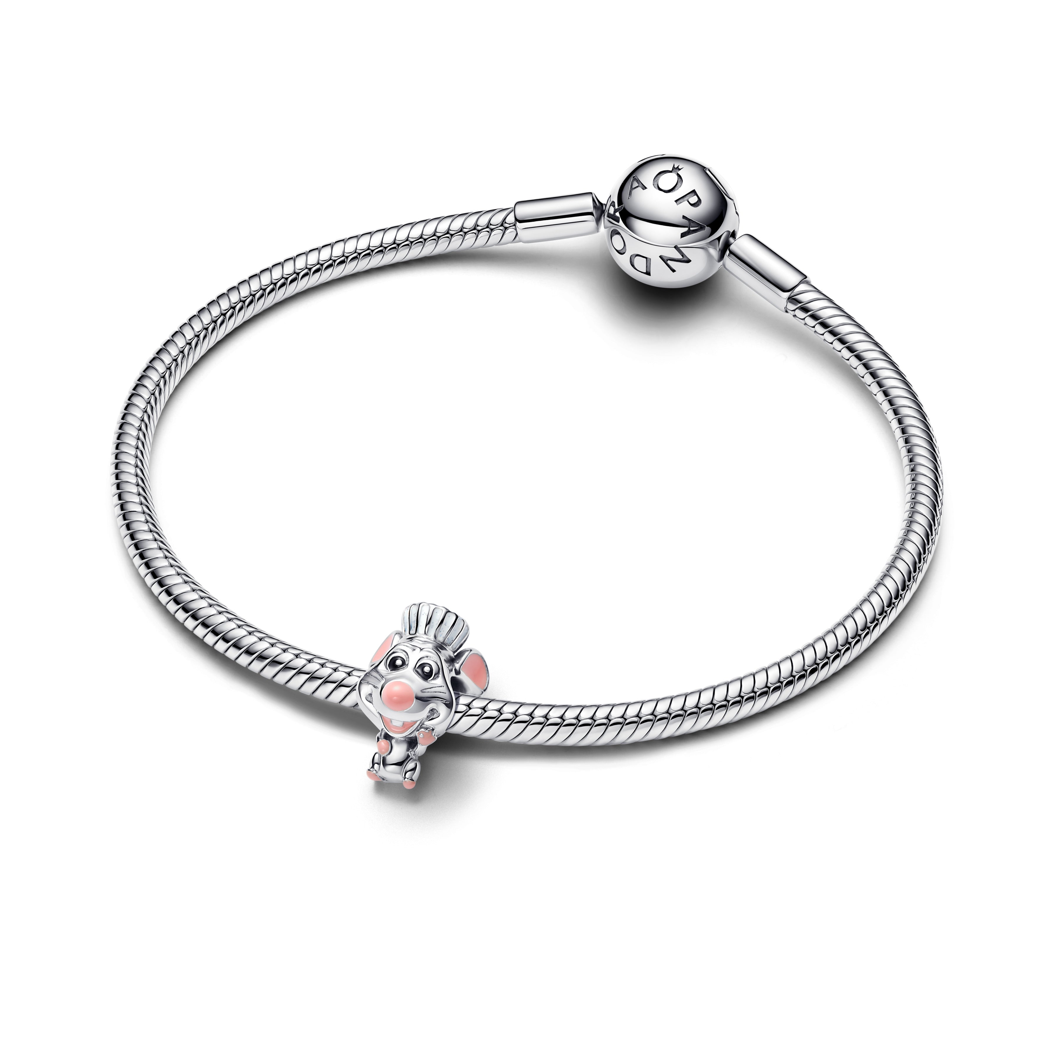 PANDORA Disney Pixar Ratatouille Remy Charm Enamel Disney X PANDORA Charms Bracelet Charm Jewelry Gift