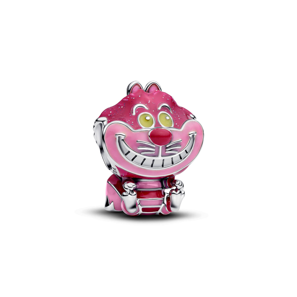 PANDORA Disney Alice In Wonderland Cheshire Cat Charm Enamel Glow In The Dark Disney X PANDORA Charms Bracelet Charm Jewelry Gift