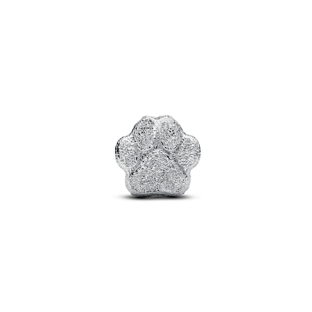 PANDORA Textured Paw Mini Charm Sterling Silver Animals Charms Bracelet Charm Jewelry Gift