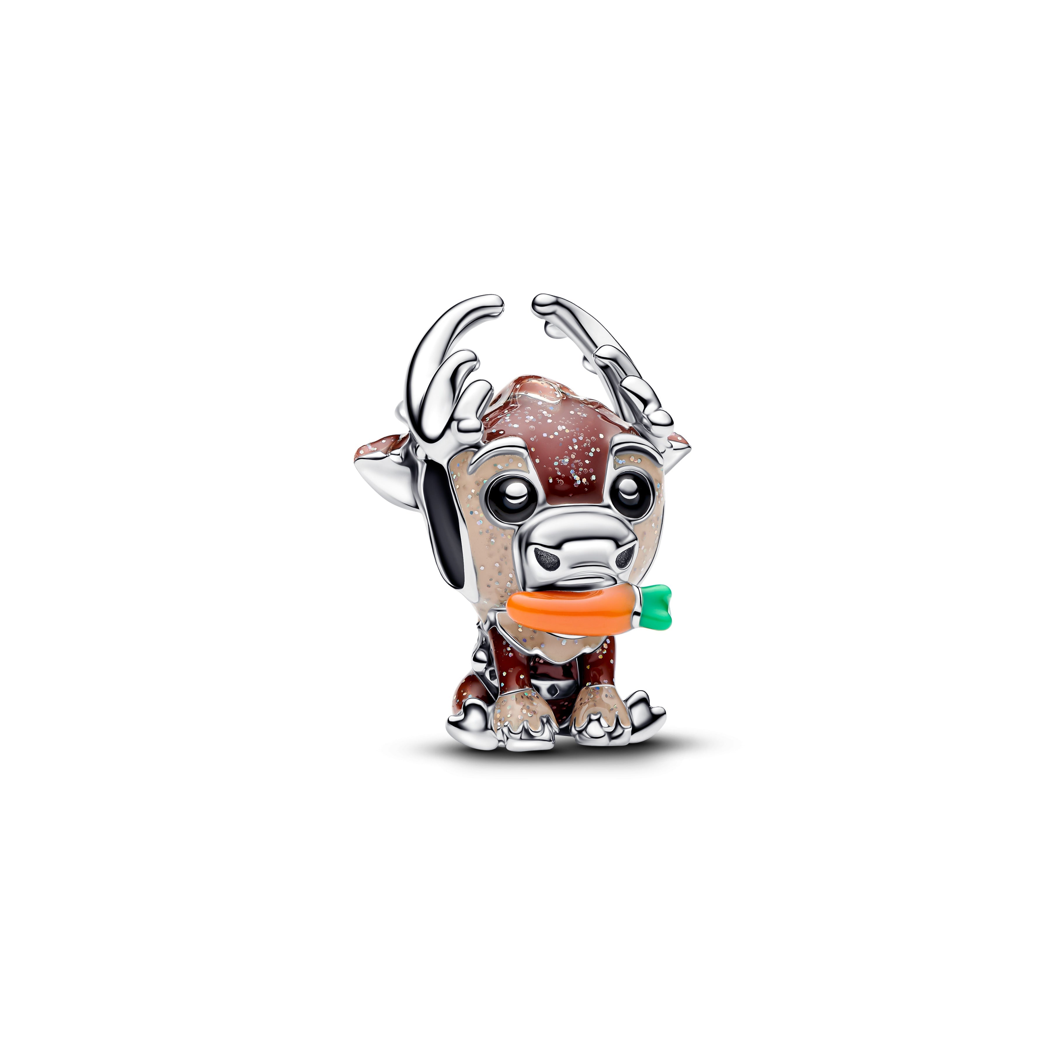 PANDORA Disney Frozen Sven Charm Enamel Black Disney X PANDORA Charms Bracelet Charm Jewelry Gift