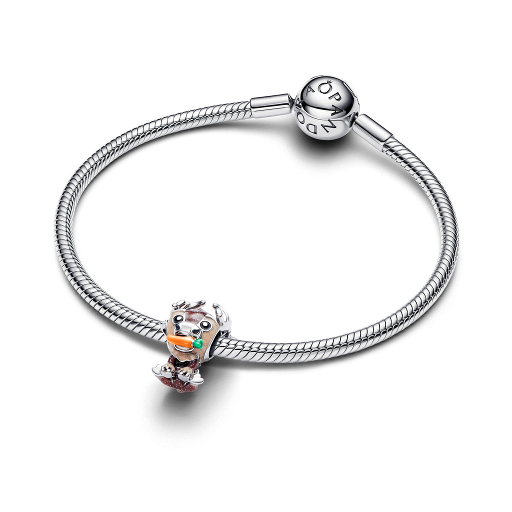 PANDORA Disney Frozen Sven Charm Enamel Black Disney X PANDORA Charms Bracelet Charm Jewelry Gift