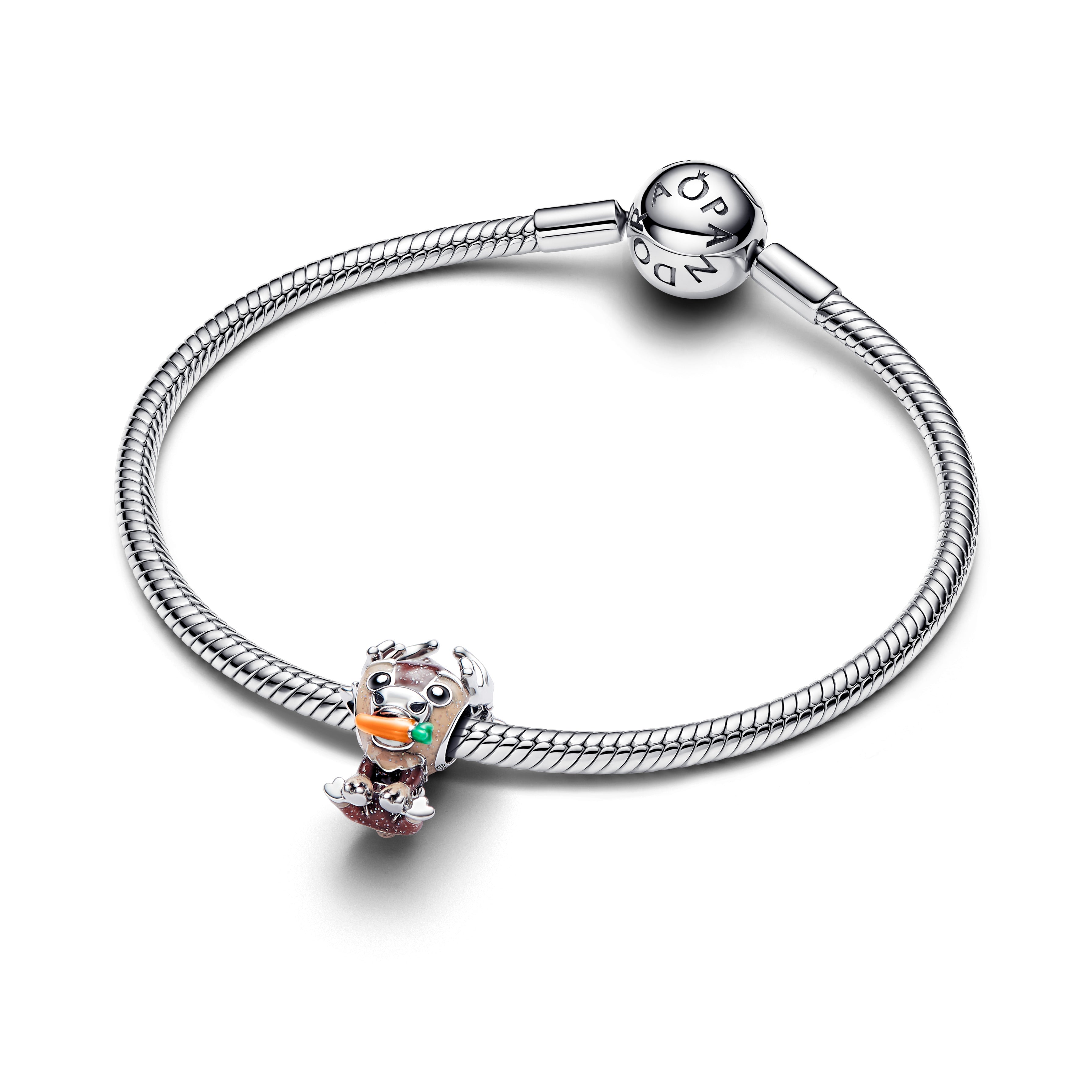 PANDORA Disney Frozen Sven Charm Enamel Black Disney X PANDORA Charms Bracelet Charm Jewelry Gift