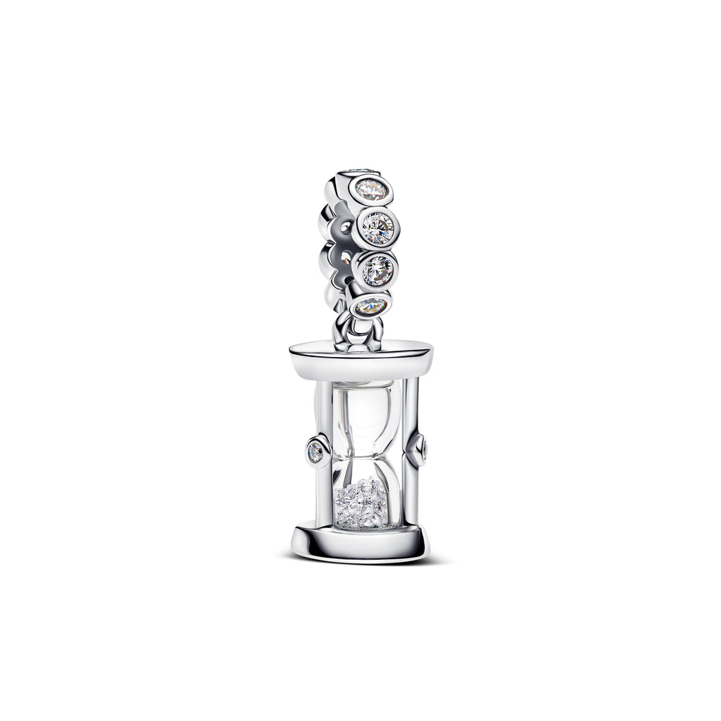 PANDORA Hourglass Dangle Charm Cubic Zirconia Charms Bracelet Charm Jewelry Gift