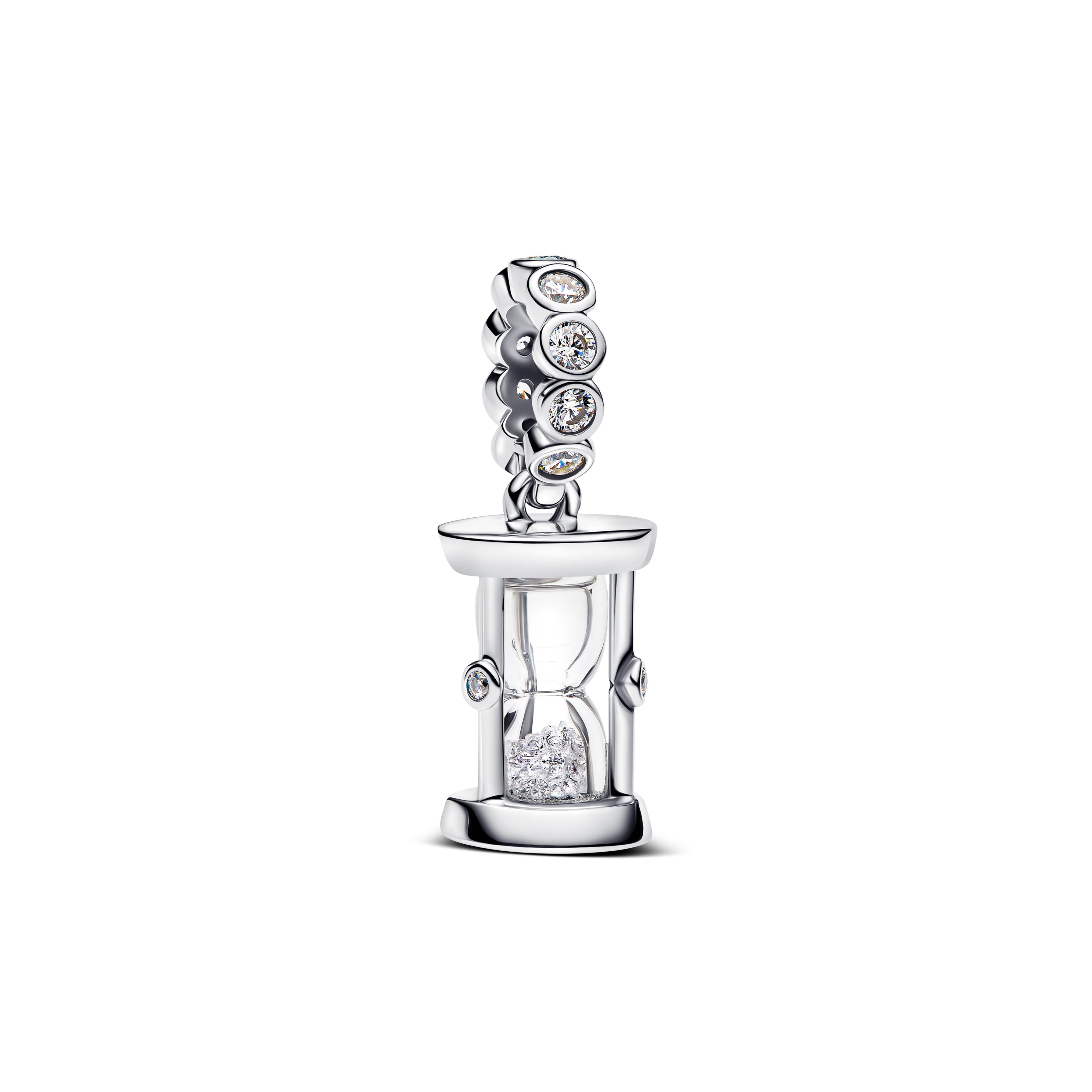 PANDORA Hourglass Dangle Charm Cubic Zirconia Charms Bracelet Charm Jewelry Gift
