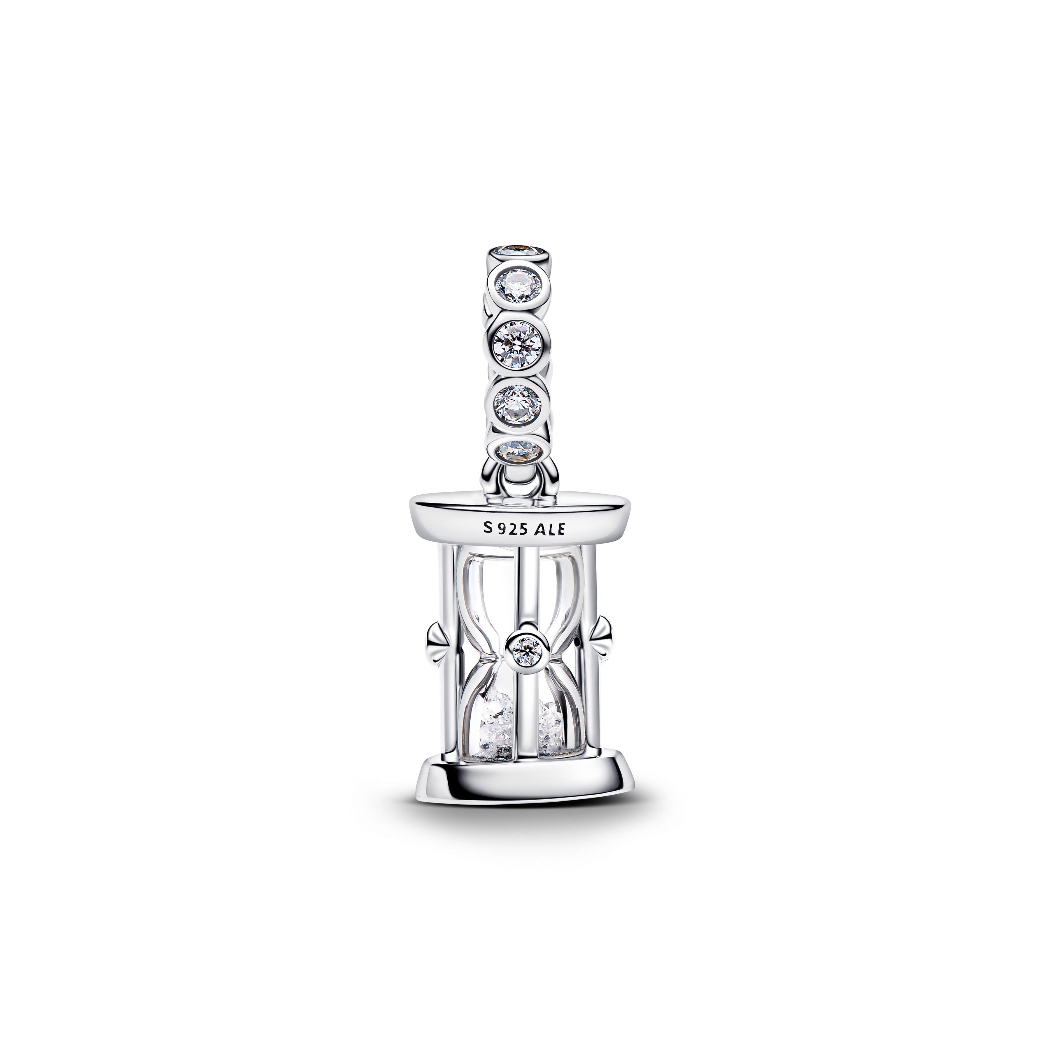 PANDORA Hourglass Dangle Charm Cubic Zirconia Charms Bracelet Charm Jewelry Gift