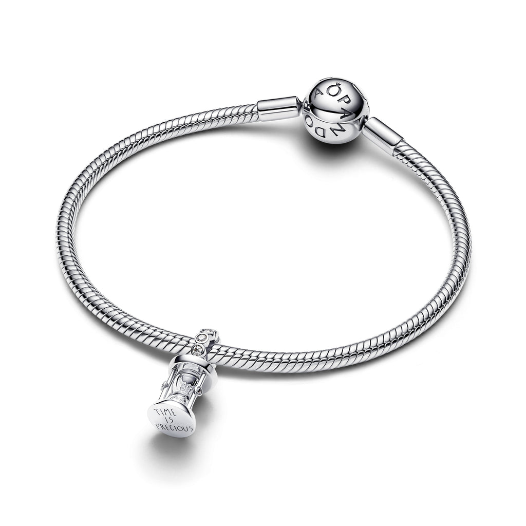 PANDORA Hourglass Dangle Charm Cubic Zirconia Charms Bracelet Charm Jewelry Gift