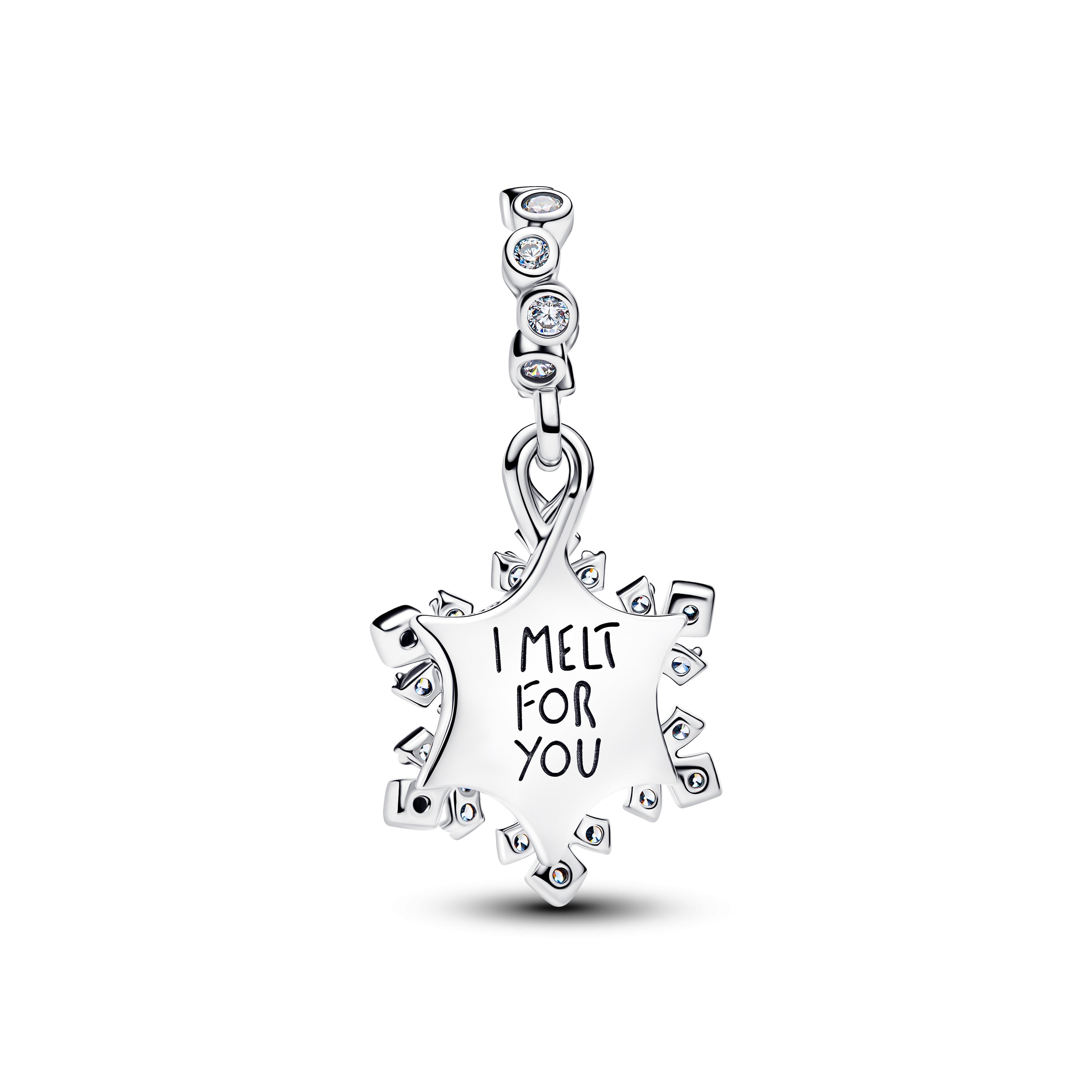 PANDORA Opalescent Snowflake Double Dangle Charm Aurora Lab Grown Opal Resin Christmas Charms Bracelet Charm Jewelry Gift