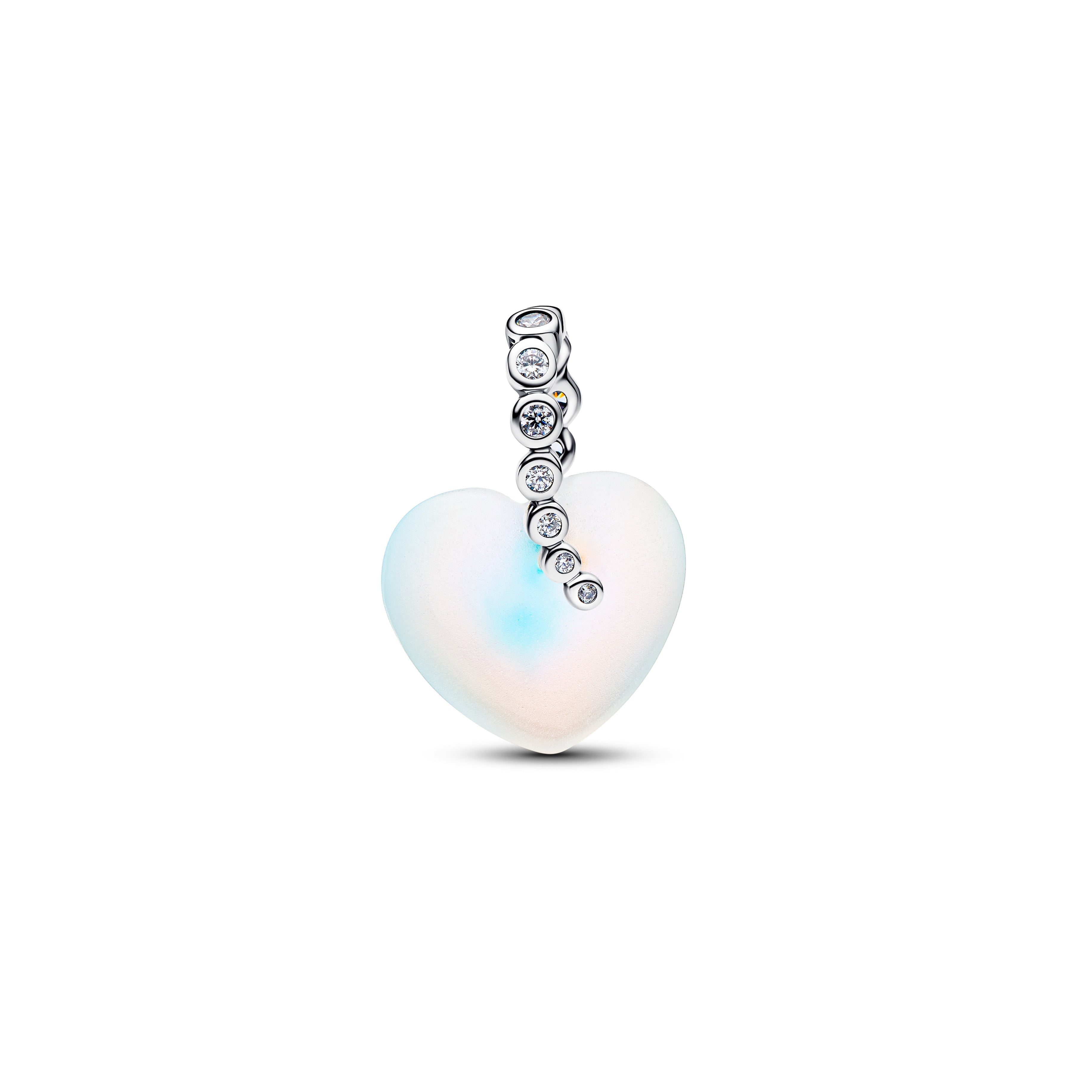 PANDORA Shooting Star And Heart Dangle Charm Cubic Zirconia Christmas Charms Bracelet Charm Jewelry Gift