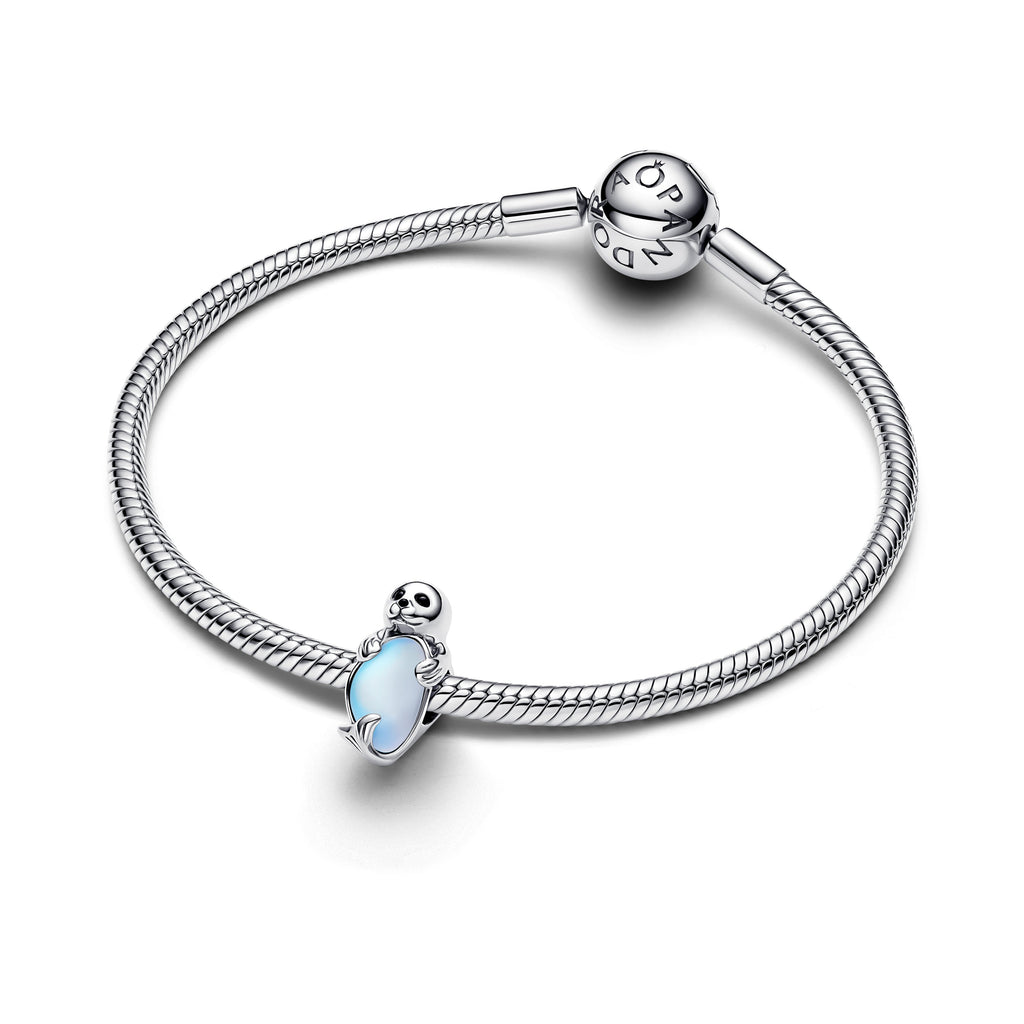 PANDORA Seal Charm Enamel Blue Animals Charms Bracelet Charm Jewelry Gift