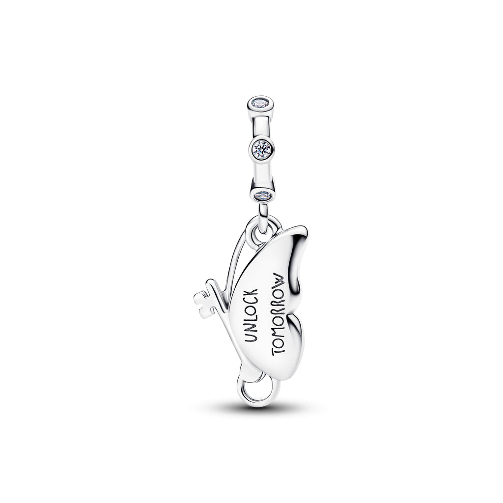 PANDORA Winged Dangle Charm Cubic Zirconia Blue Animals Charms Bracelet Charm Jewelry Gift