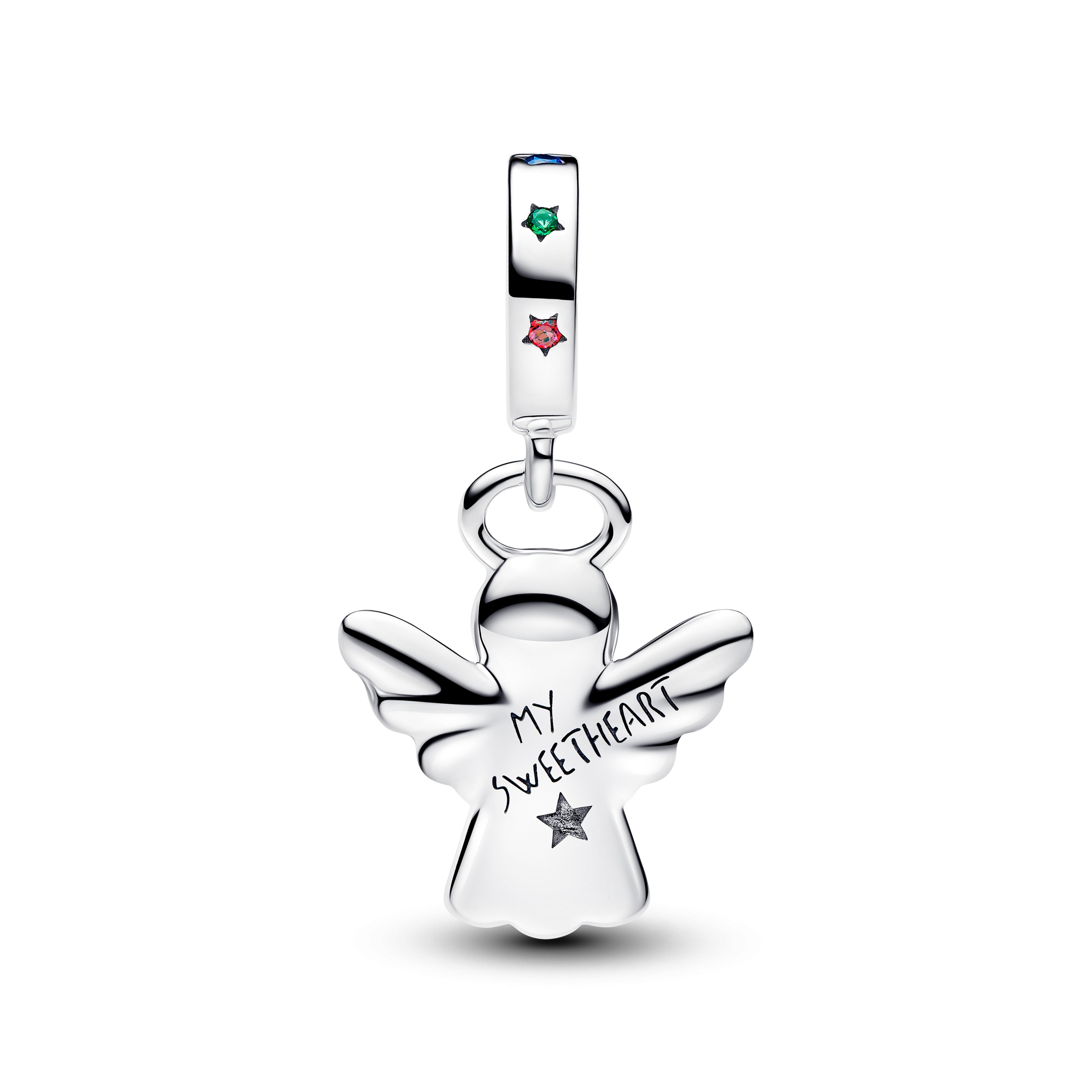 PANDORA Gingerbread Angel Dangle Charm Cubic Zirconia Brown Christmas Charms Bracelet Charm Jewelry Gift