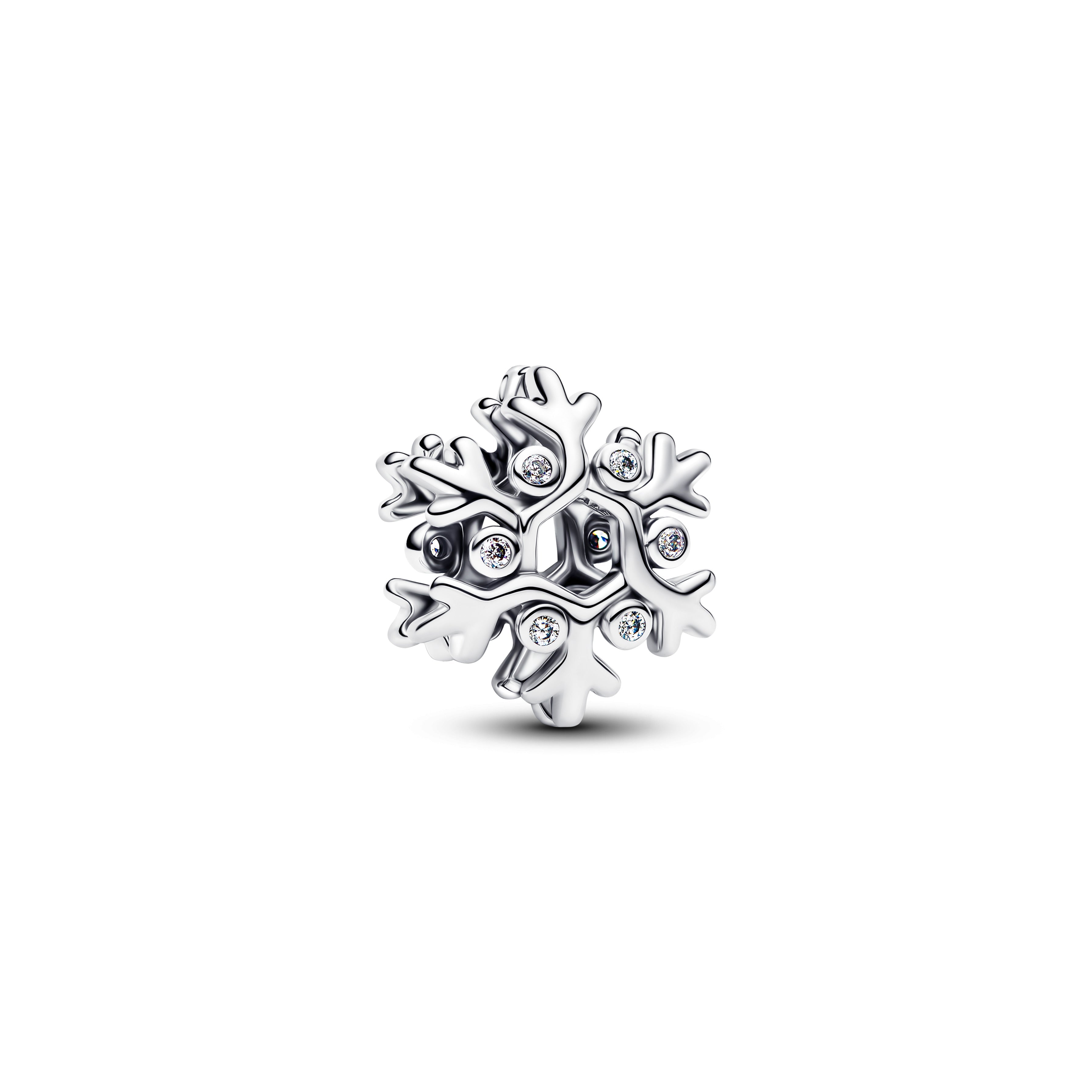PANDORA Snowflake Charm Cubic Zirconia Christmas Charms Bracelet Charm Jewelry Gift
