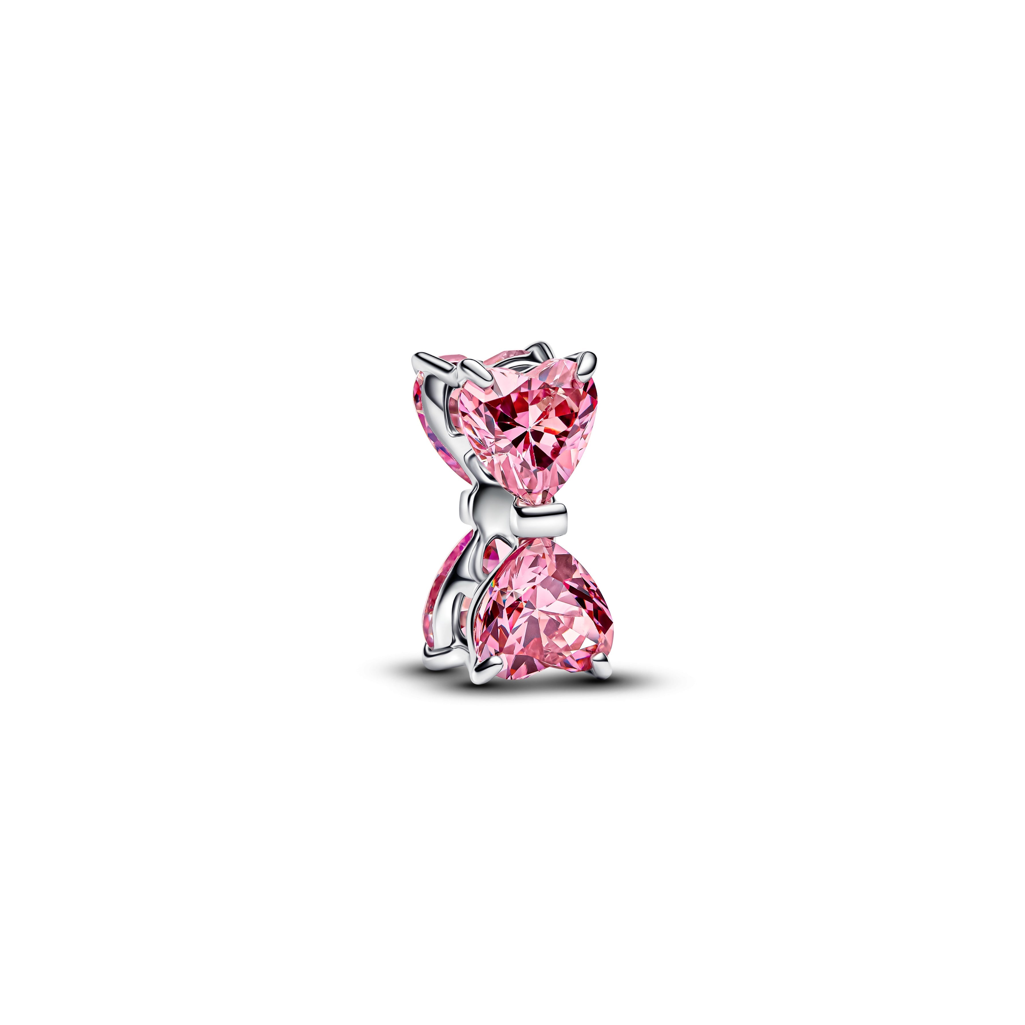 PANDORA Pink Bow Charm Sterling Silver Charms Bracelet Charm Jewelry Gift