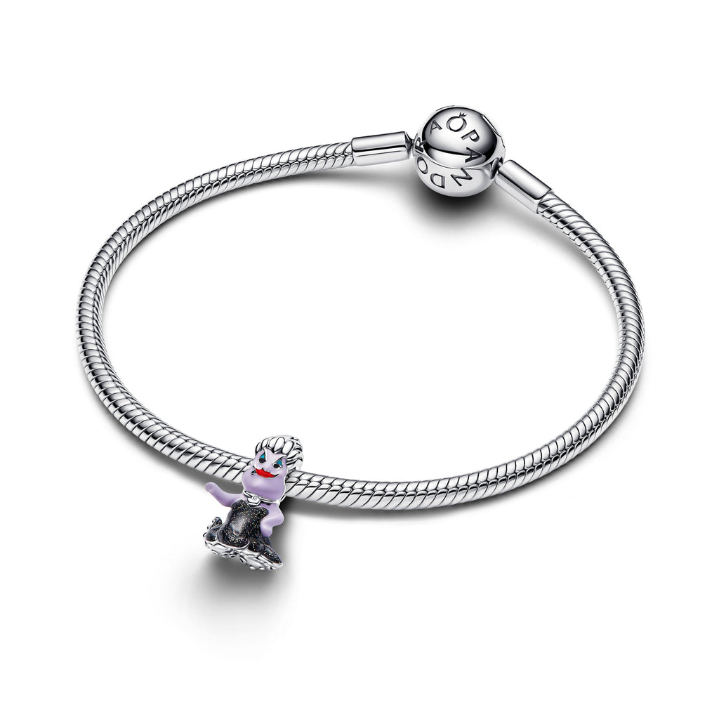 PANDORA Disney Villains Ursula Charm Enamel Black Charms Bracelet Charm Jewelry Gift
