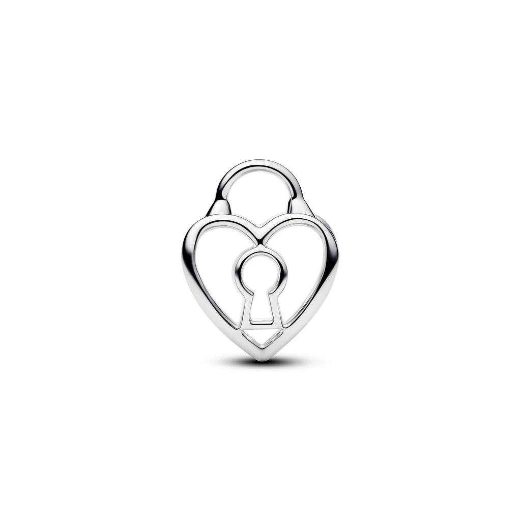 PANDORA Openwork Heart Padlock Charm Sterling Silver Charms Bracelet Charm Jewelry Gift