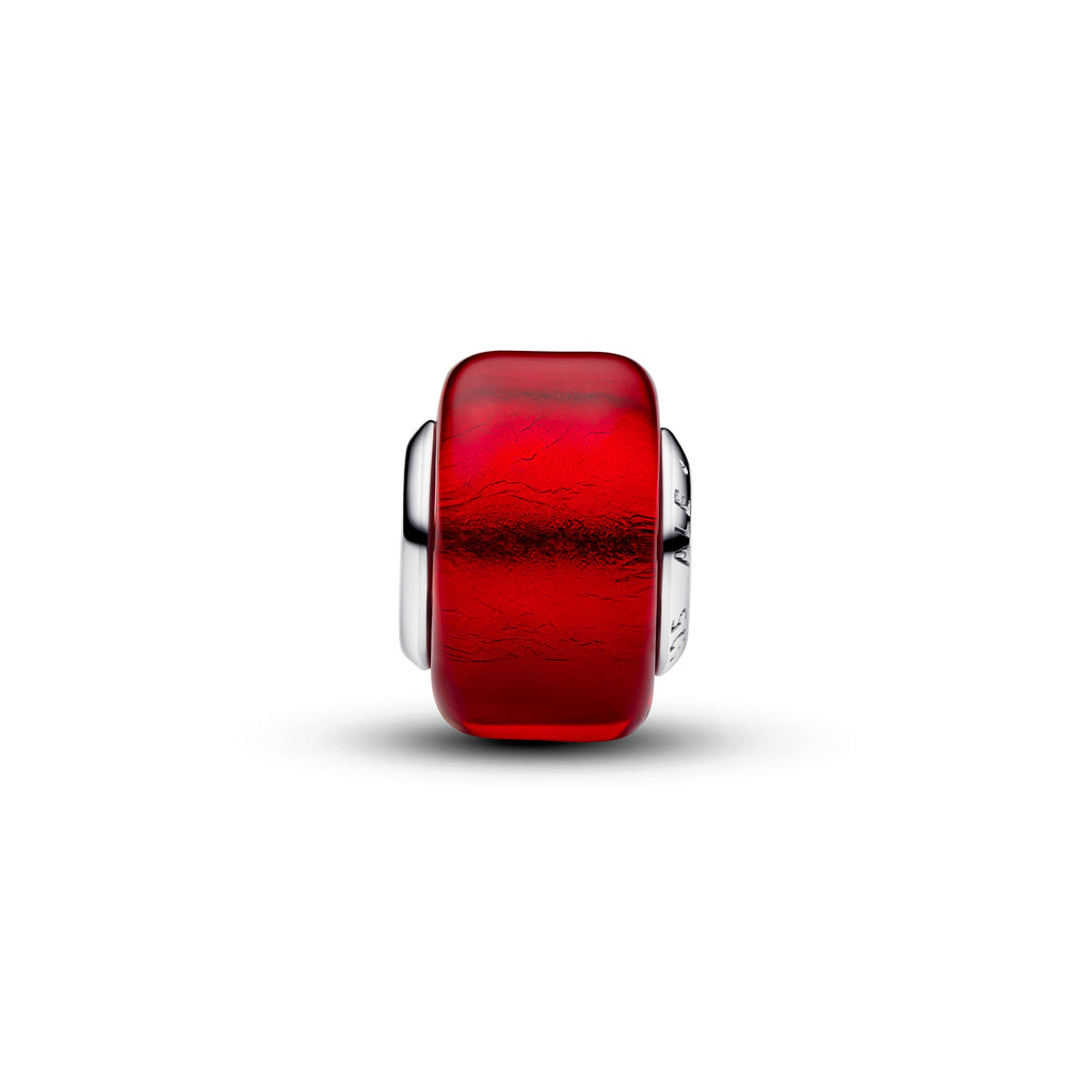 PANDORA Red Murano Glass Charm Gold Foil Colours Charms Bracelet Charm Jewelry Gift