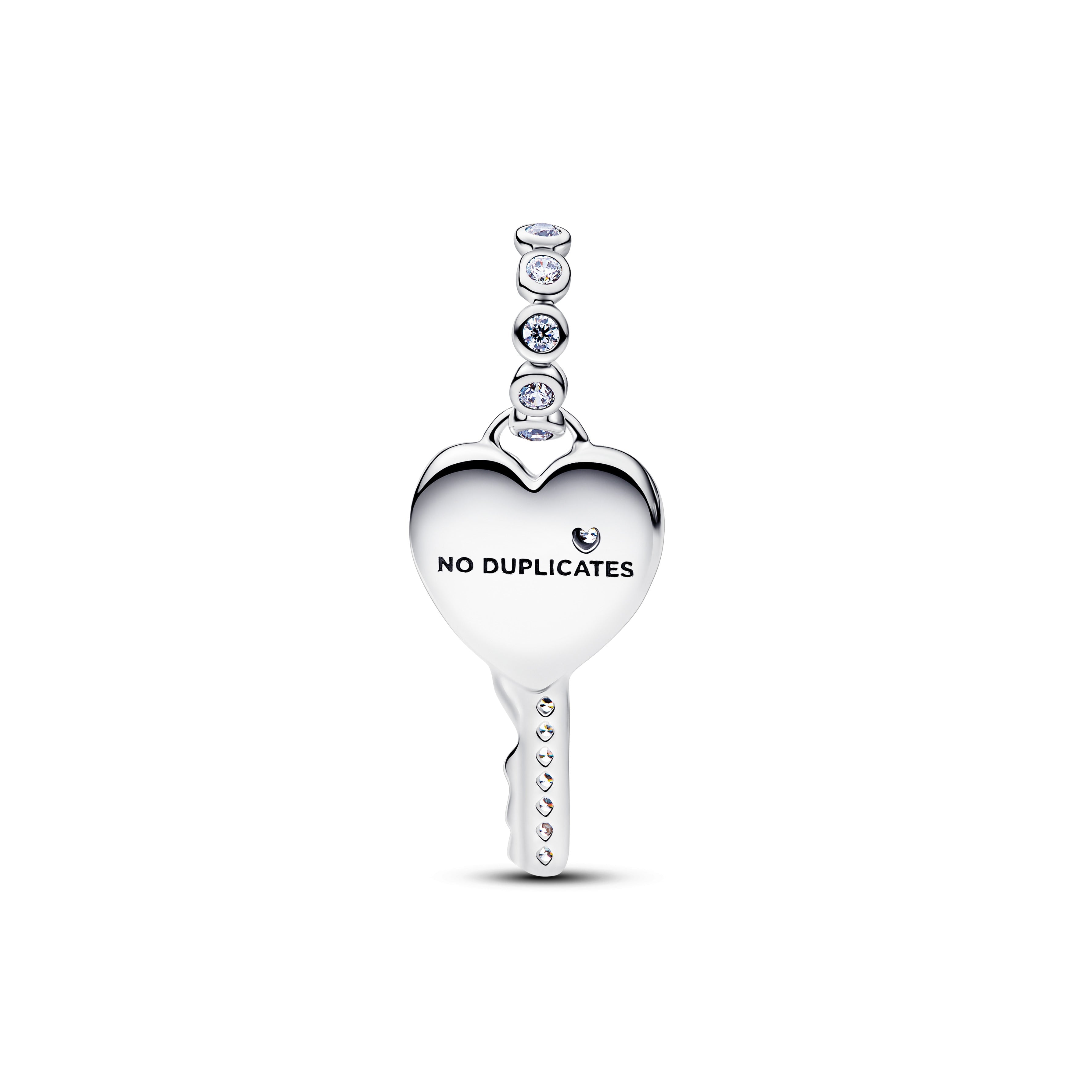 PANDORA Opalescent Heart Key Dangle Charm Cubic Zirconia Pink Charms Bracelet Charm Jewelry Gift