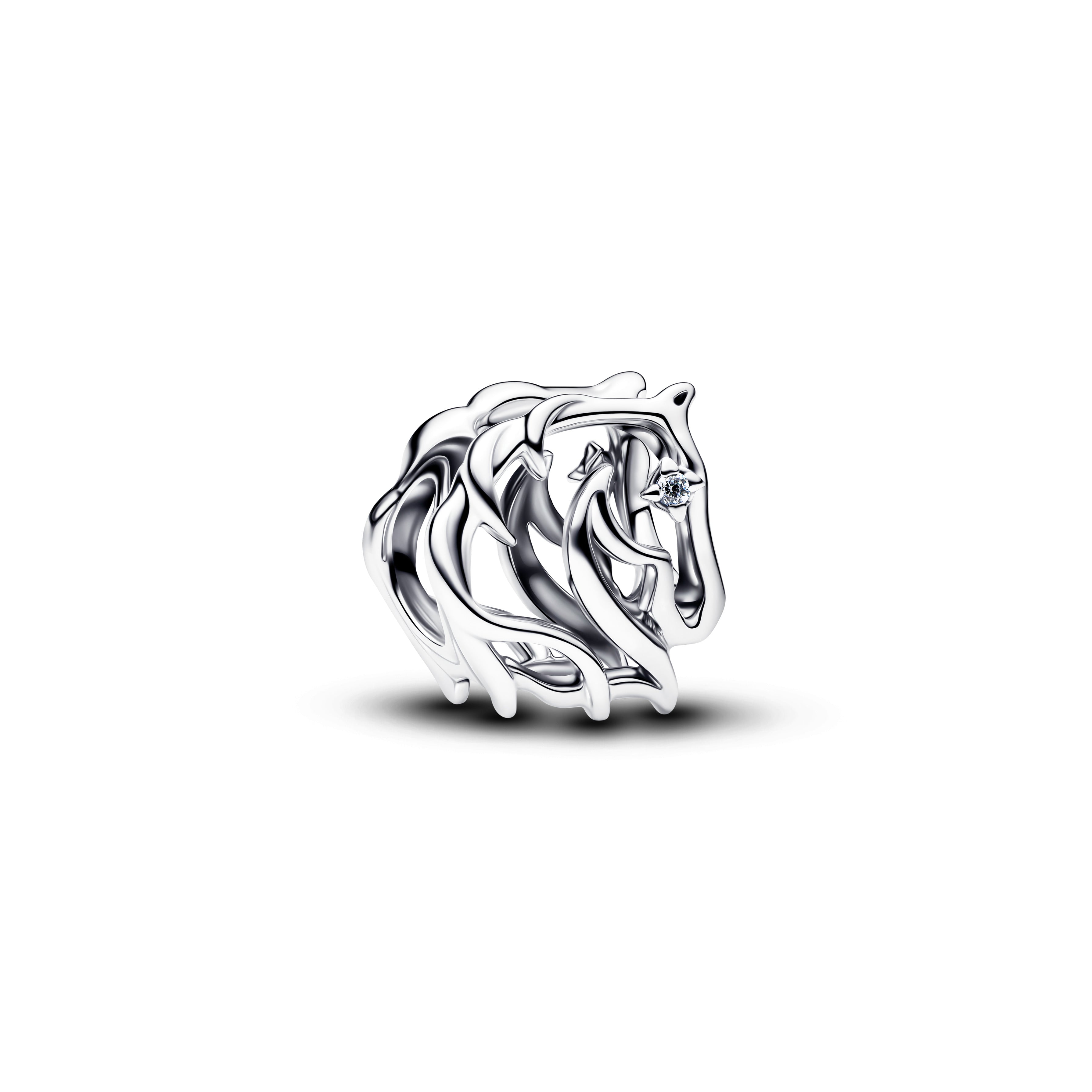 PANDORA Horse Openwork Charm Cubic Zirconia Silver Animals Charms Bracelet Charm Jewelry Gift