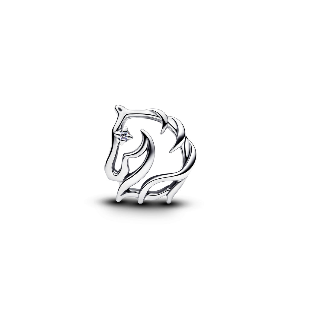 PANDORA Horse Openwork Charm Cubic Zirconia Silver Animals Charms Bracelet Charm Jewelry Gift