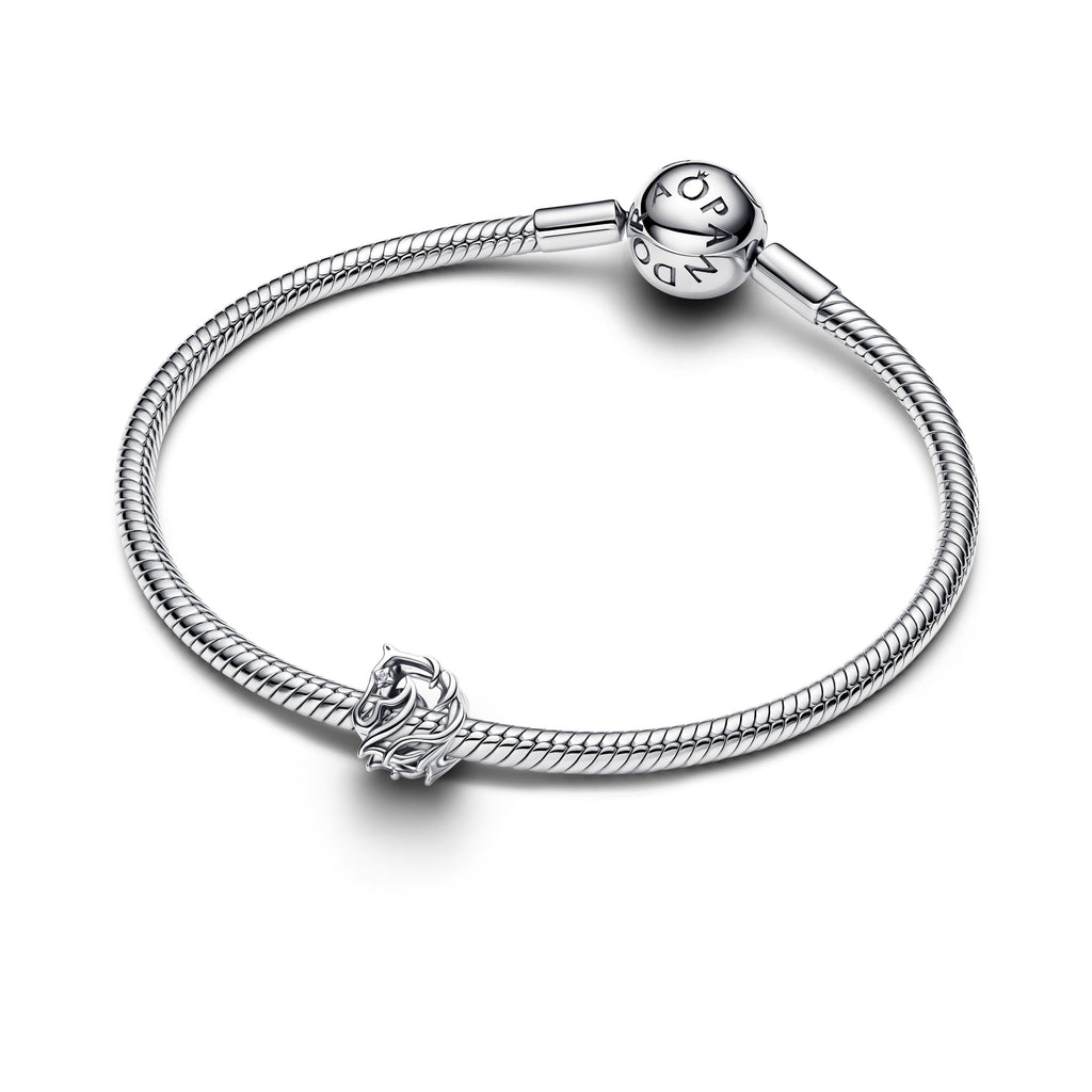 PANDORA Horse Openwork Charm Cubic Zirconia Silver Animals Charms Bracelet Charm Jewelry Gift