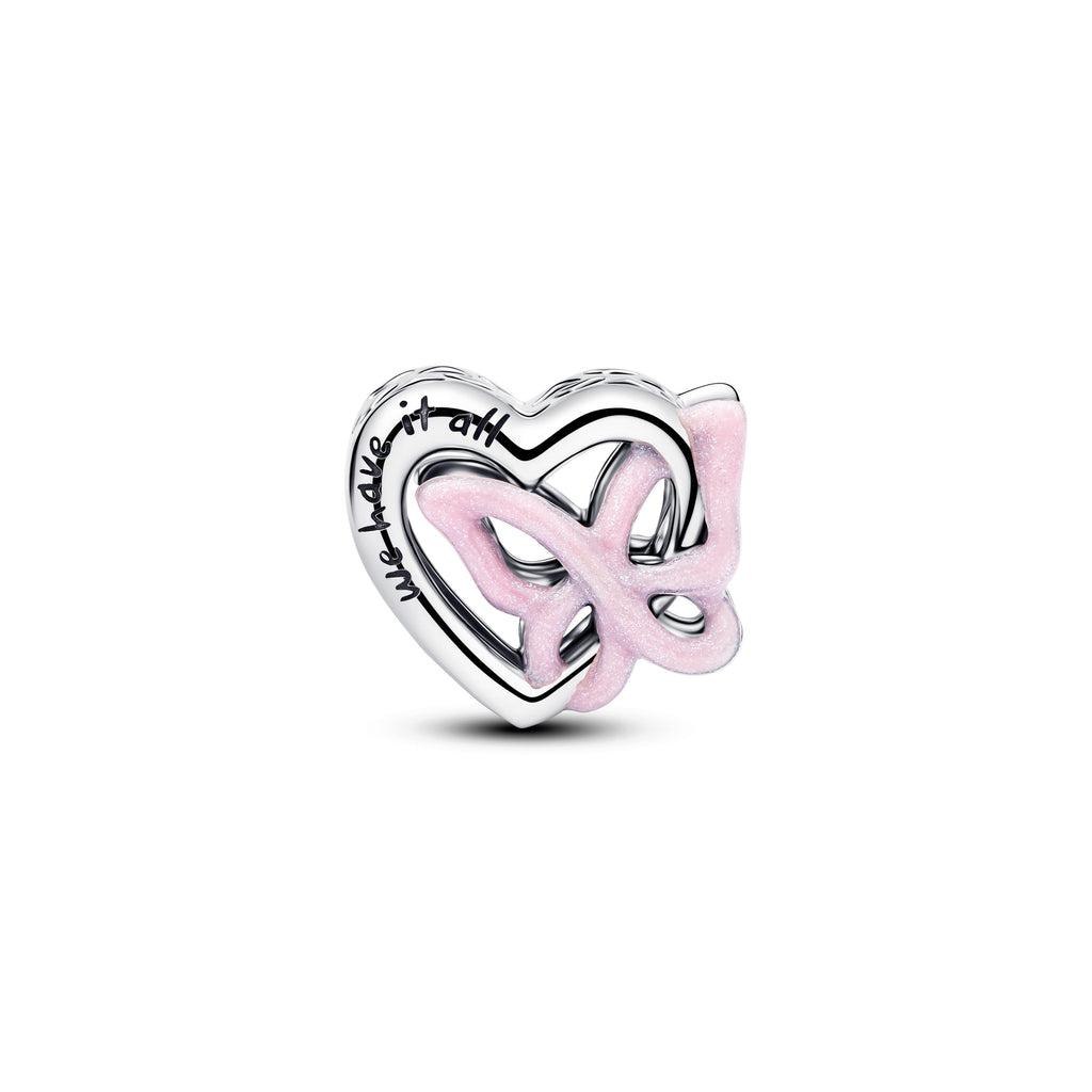 PANDORA Entwined Heart And Butterfly Charm Enamel Charms Bracelet Charm Jewelry Gift