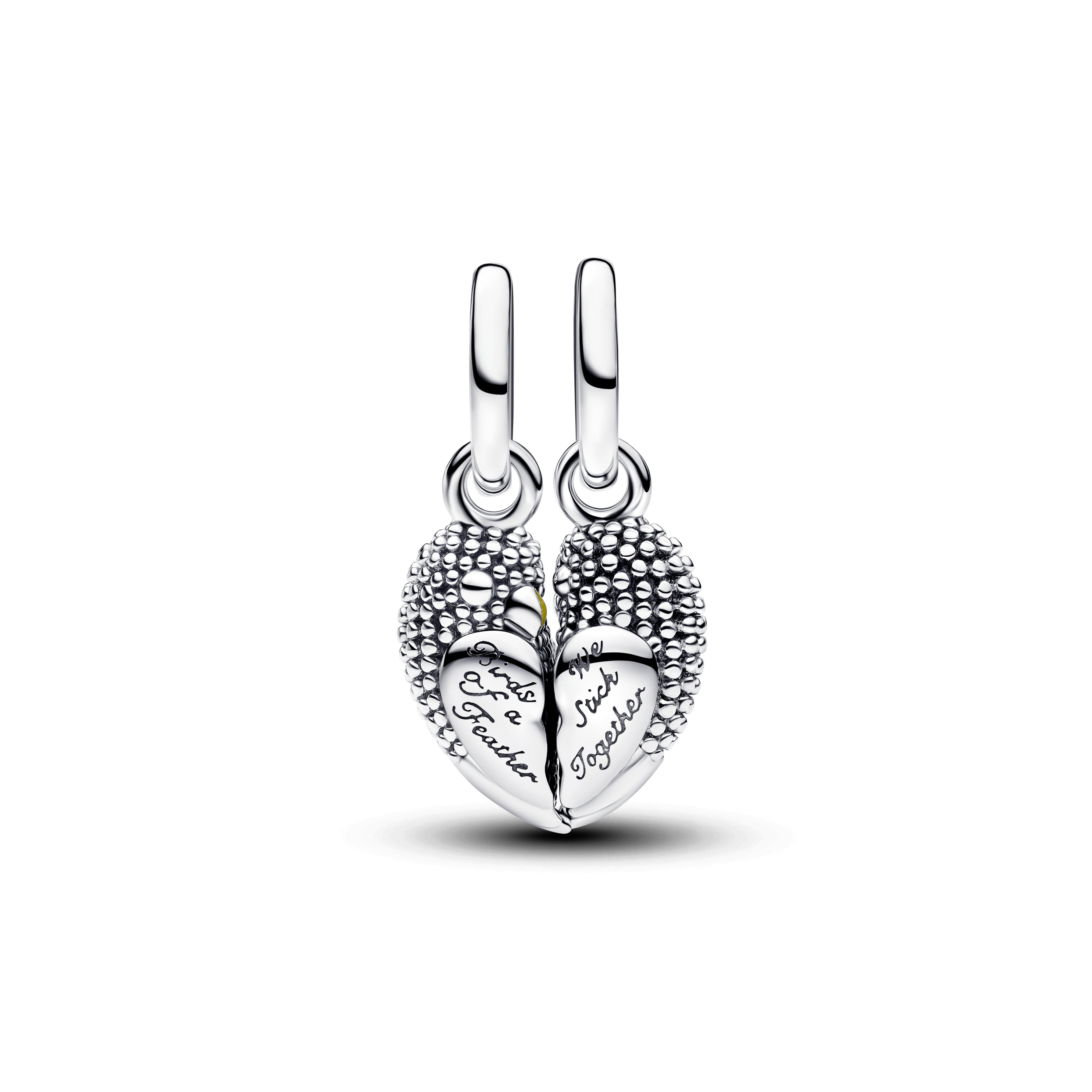 PANDORA Love Birds Splittable Dangle Charm Enamel Animals Charms Bracelet Charm Jewelry Gift