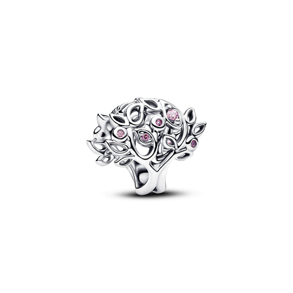 PANDORA Family Tree Openwork Charm Cubic Zirconia Nature Charms Bracelet Charm Jewelry Gift