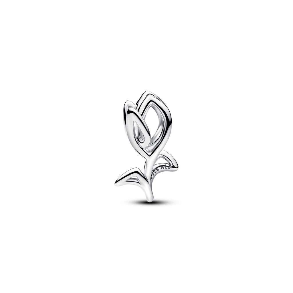 PANDORA Tulip Openwork Charm Sterling Silver Flowers Charms Bracelet Charm Jewelry Gift