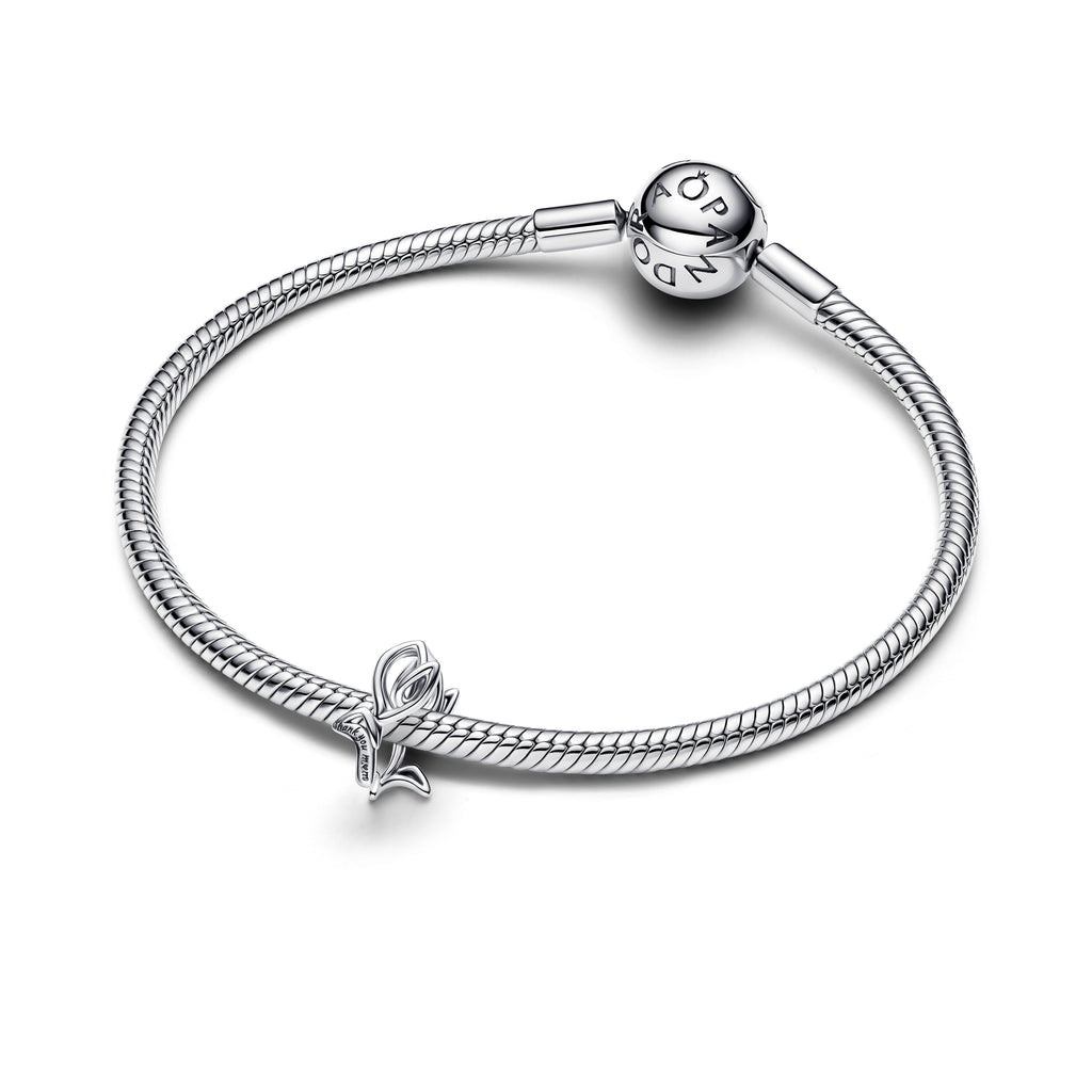 PANDORA Tulip Openwork Charm Sterling Silver Flowers Charms Bracelet Charm Jewelry Gift