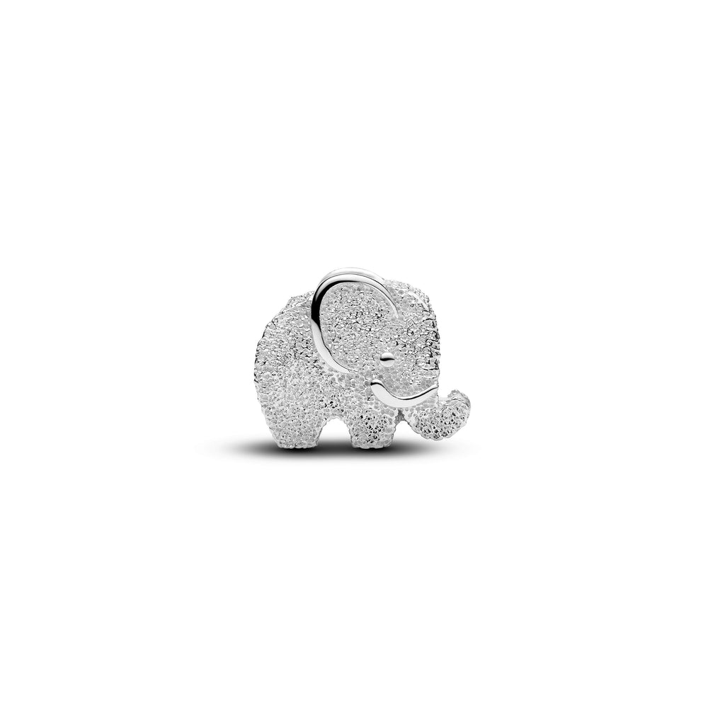 PANDORA Textured Elephant Mini Charm Sterling Silver Animals Charms Bracelet Charm Jewelry Gift