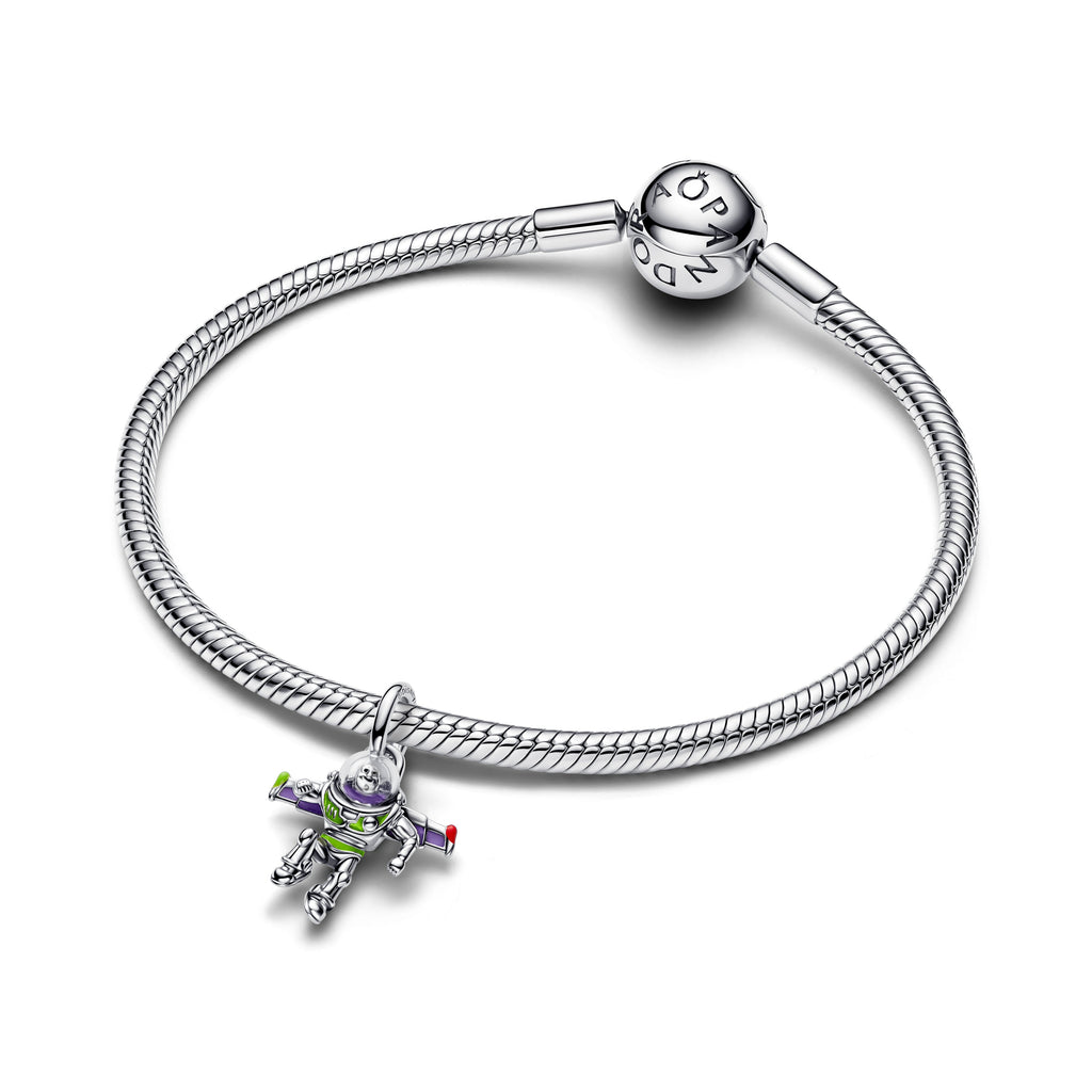 PANDORA Disney Pixar Buzz Lightyear Dangle Charm Enamel Charms Bracelet Charm Jewelry Gift
