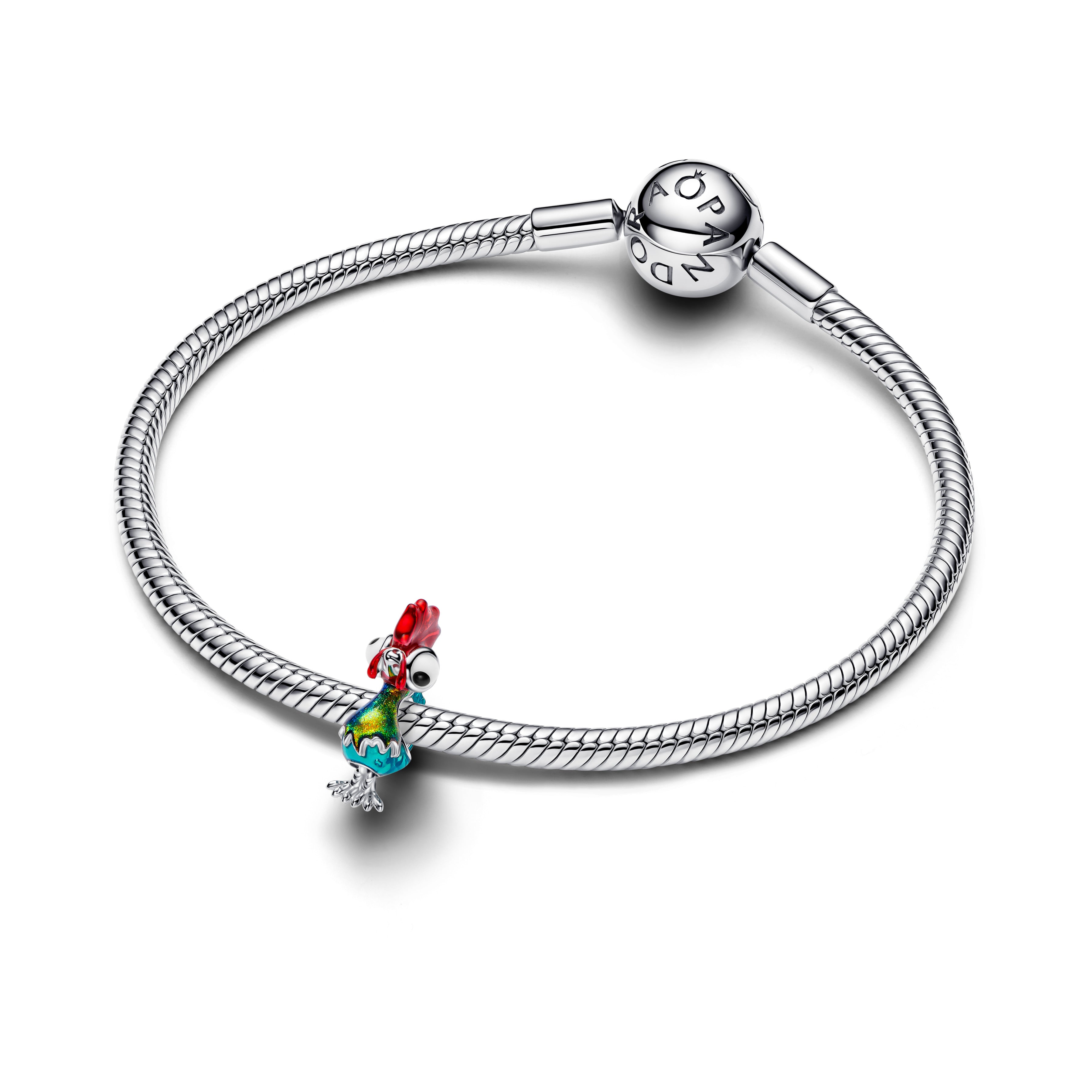 PANDORA Disney Heihei Charm Enamel Animals Charms Bracelet Charm Jewelry Gift