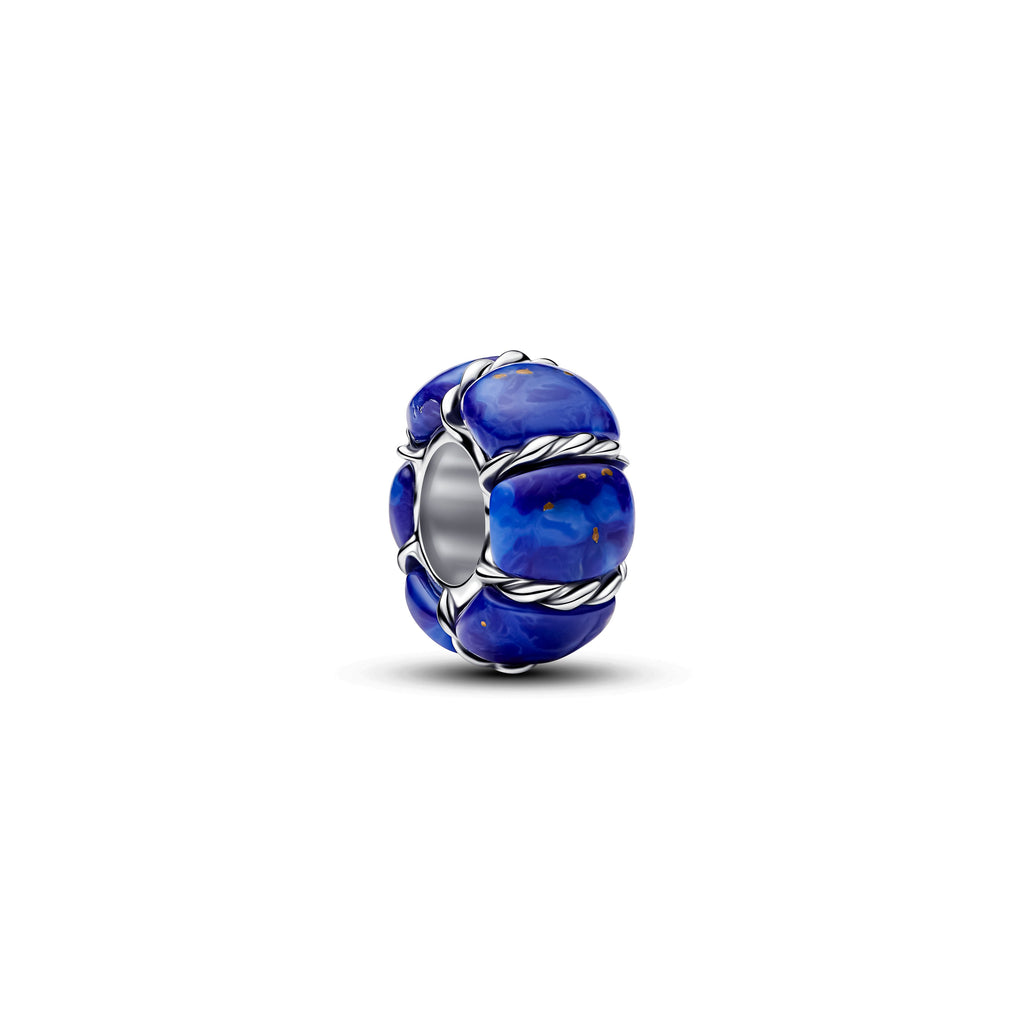 PANDORA Maritime Buoy Charm Imitation Lapis Lazuli Blue Summer Charms Bracelet Charm Jewelry Gift