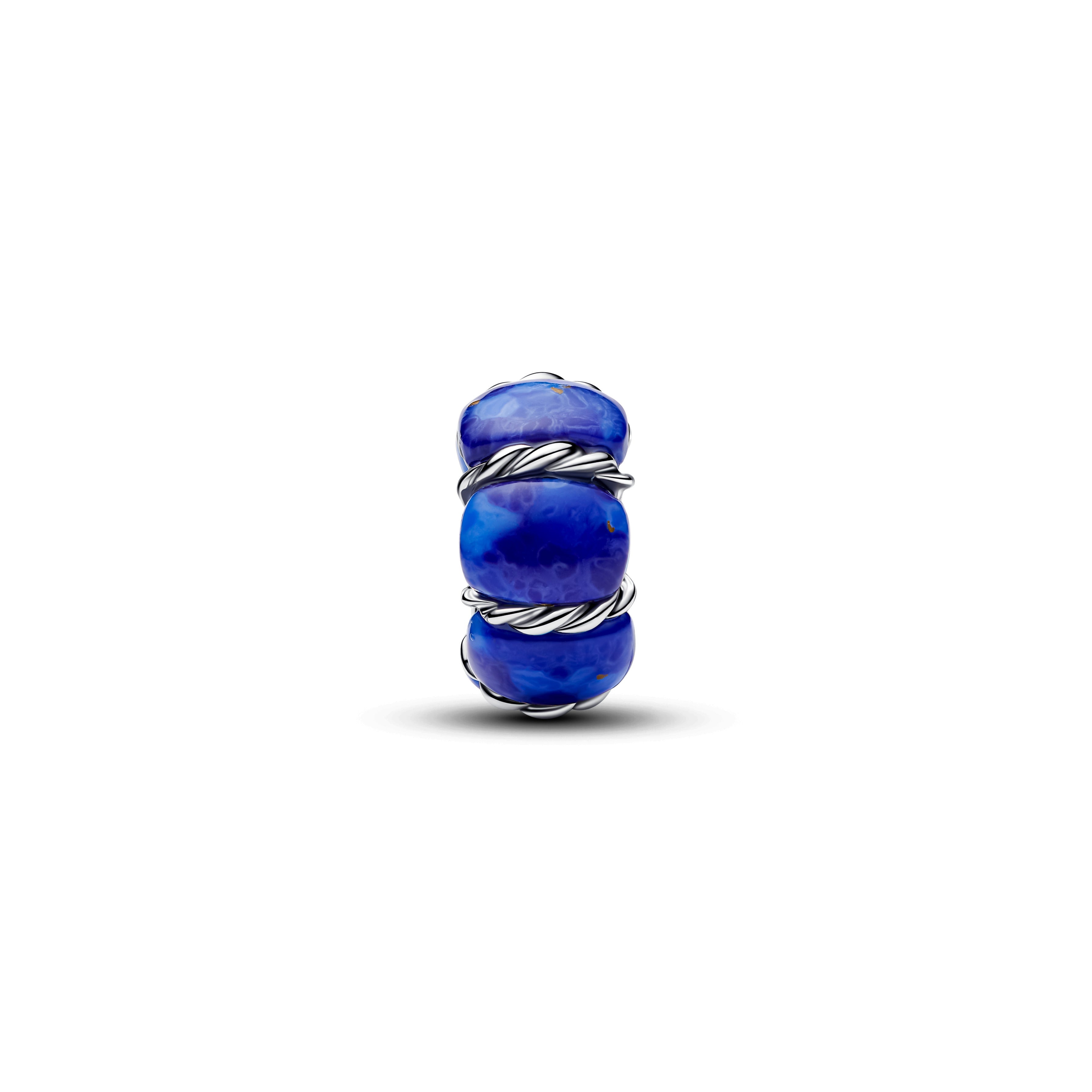PANDORA Maritime Buoy Charm Imitation Lapis Lazuli Blue Summer Charms Bracelet Charm Jewelry Gift