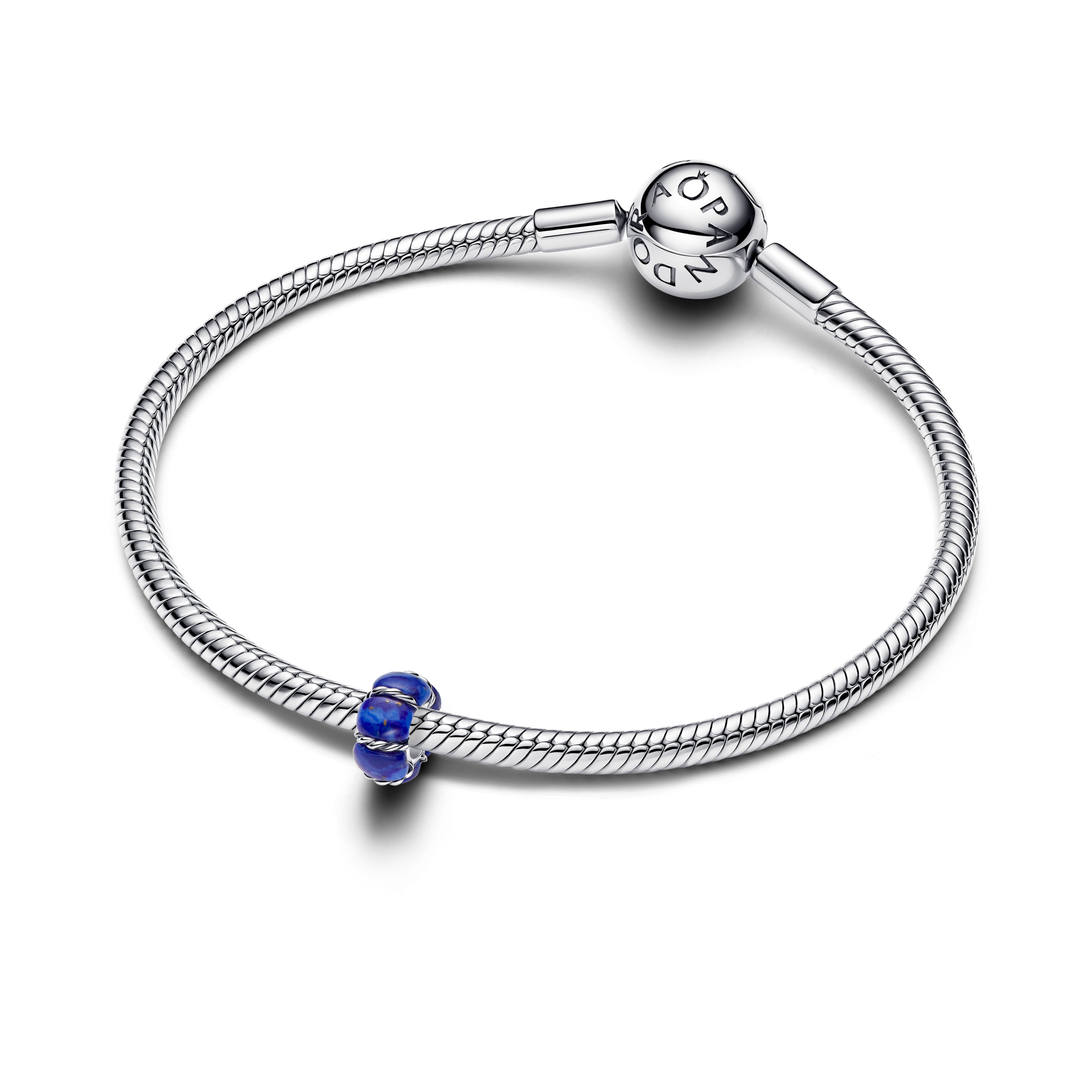 PANDORA Maritime Buoy Charm Imitation Lapis Lazuli Blue Summer Charms Bracelet Charm Jewelry Gift
