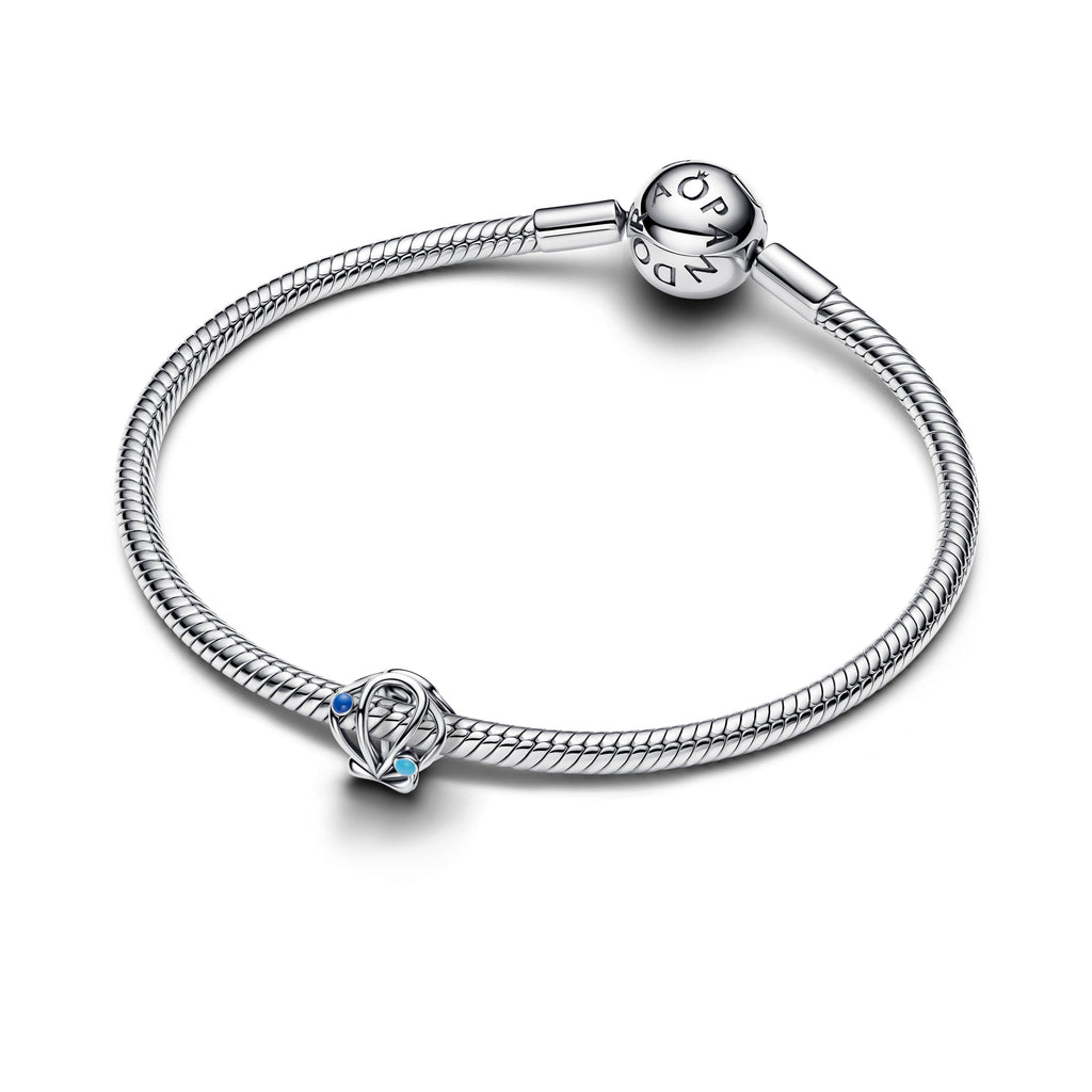 PANDORA Openwork Shell Charm Enamel Silver Animals Charms Bracelet Charm Jewelry Gift