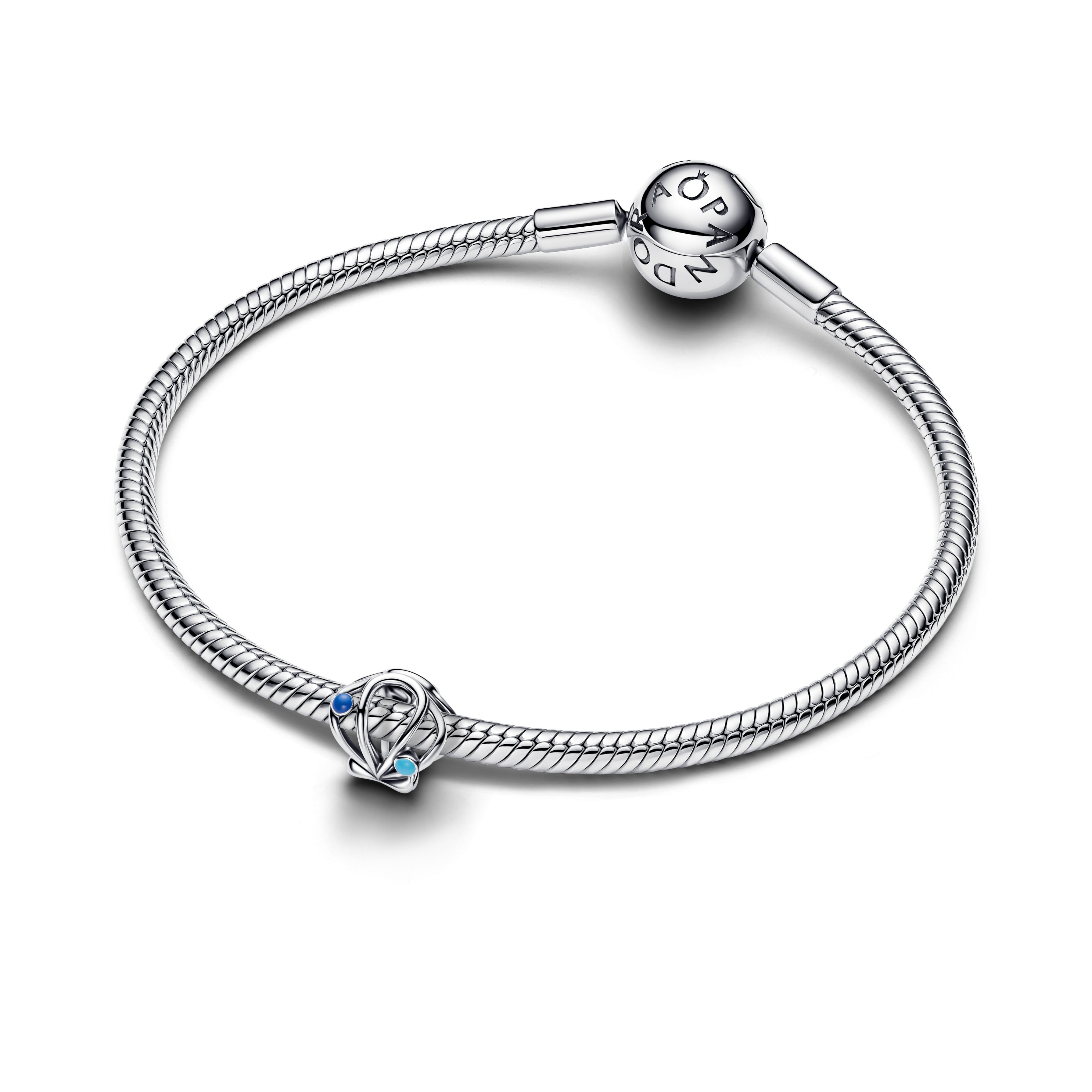 PANDORA Openwork Shell Charm Enamel Silver Animals Charms Bracelet Charm Jewelry Gift