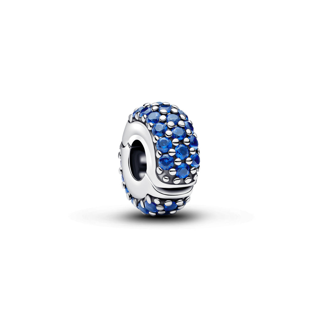 PANDORA Royal Blue Stone Clip Charm Man Made Crystal Summer Charms Bracelet Charm Jewelry Gift