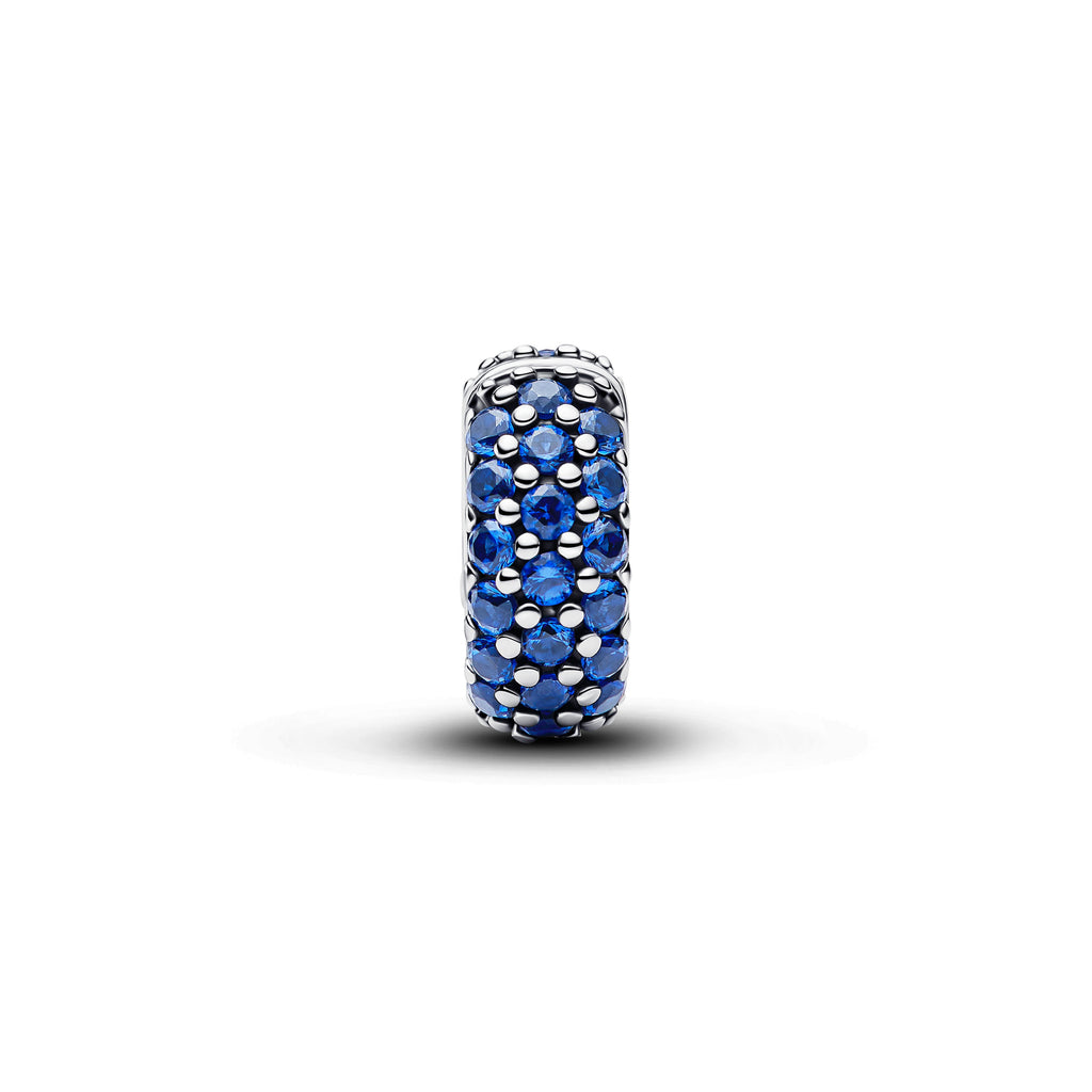 PANDORA Royal Blue Stone Clip Charm Man Made Crystal Summer Charms Bracelet Charm Jewelry Gift