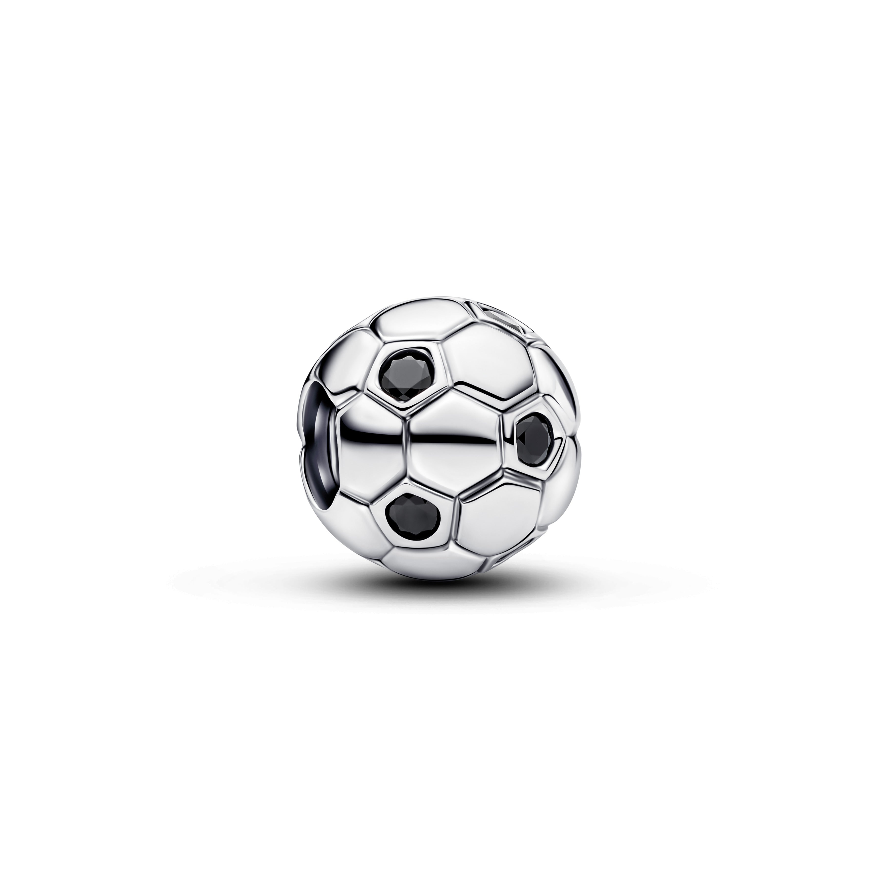 PANDORA Soccer Ball Charm Man Made Crystal Silver Sports Charms Bracelet Charm Jewelry Gift