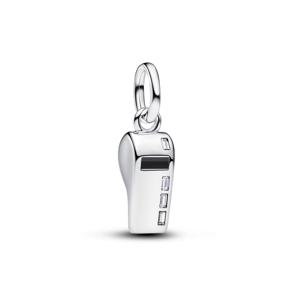 PANDORA Referee Whistle Dangle Charm Sterling Silver Sports Charms Bracelet Charm Jewelry Gift
