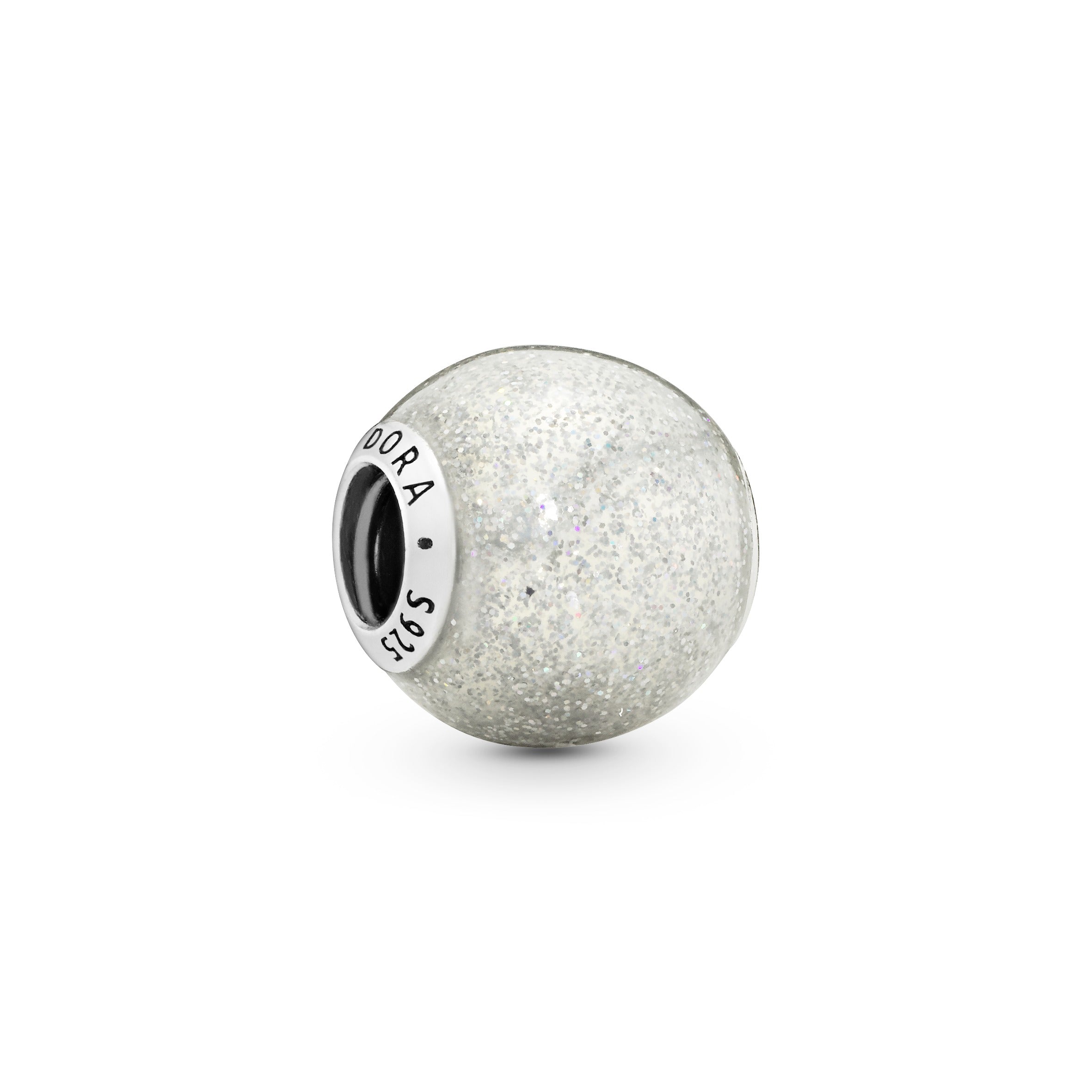 PANDORA Silvery Glitter Charm Enamel Charms Bracelet Charm Jewelry Gift