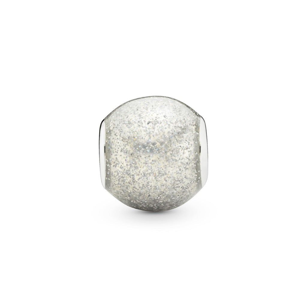 PANDORA Silvery Glitter Charm Enamel Charms Bracelet Charm Jewelry Gift
