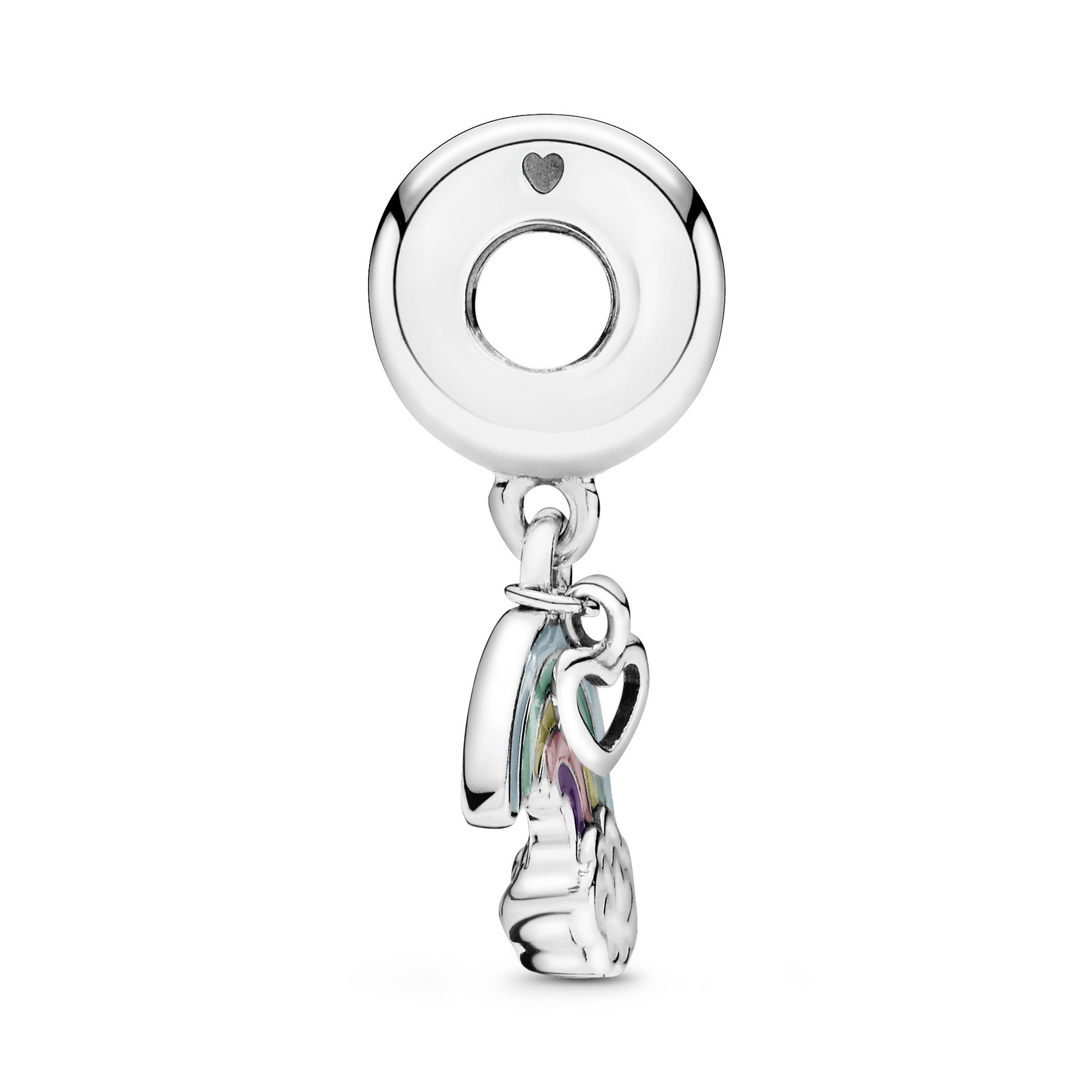 PANDORA Rainbow And Cloud Dangle Charm Cubic Zirconia Silver Charms Bracelet Charm Jewelry Gift