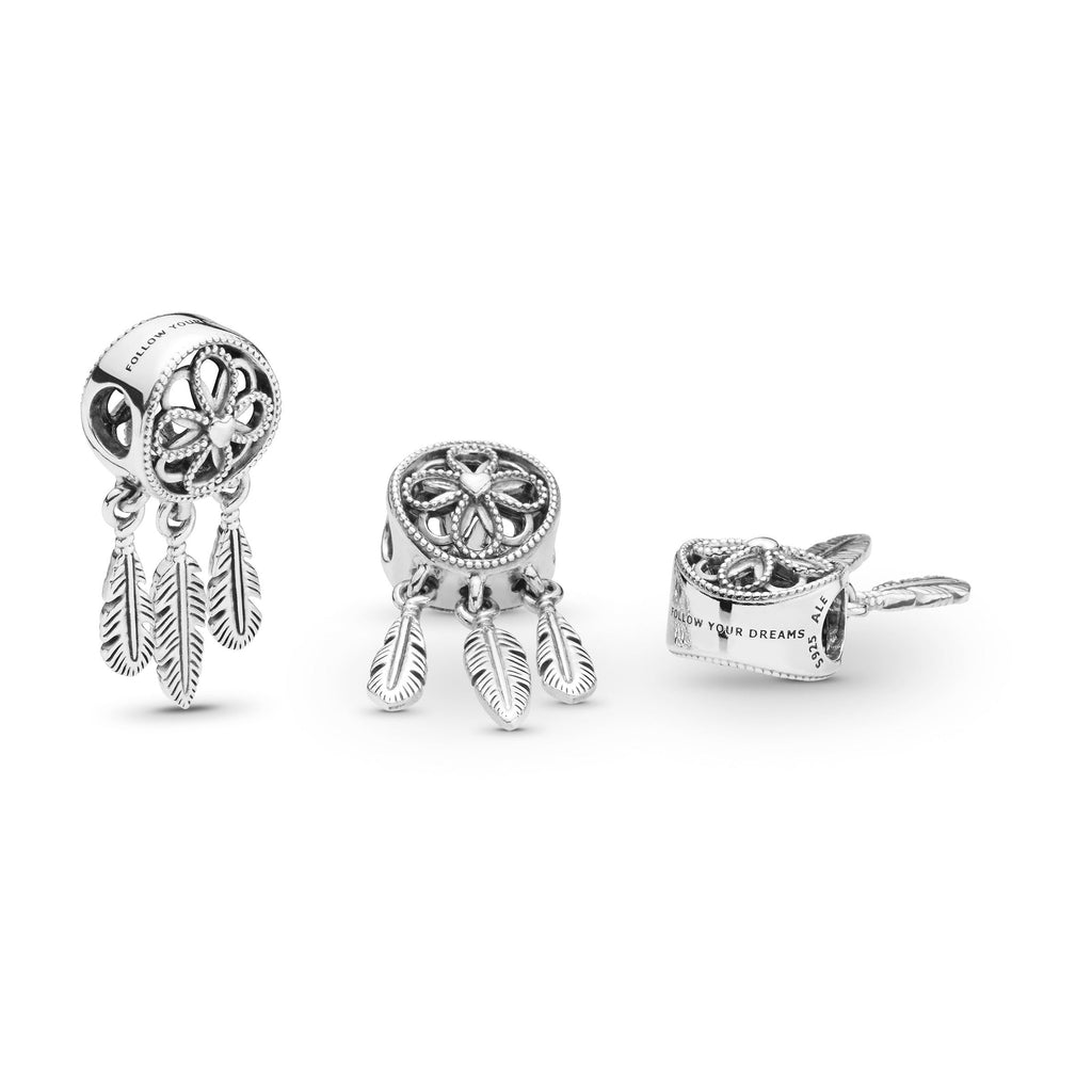 PANDORA Spiritual Dreamcatcher Charm Sterling Silver Charms Bracelet Charm Jewelry Gift